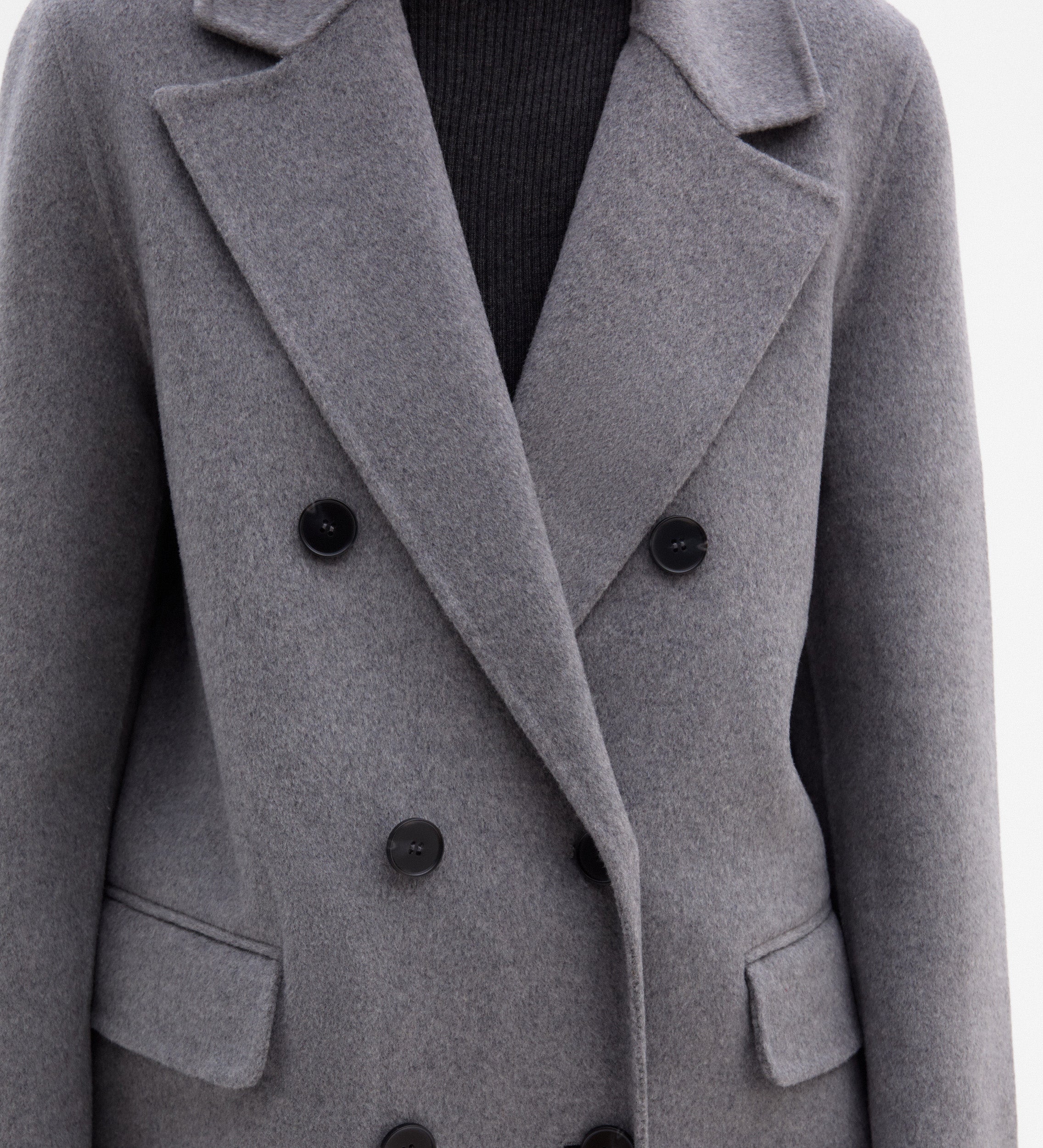 Abrigo largo cruzado