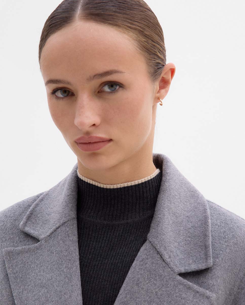 Abrigo largo cruzado