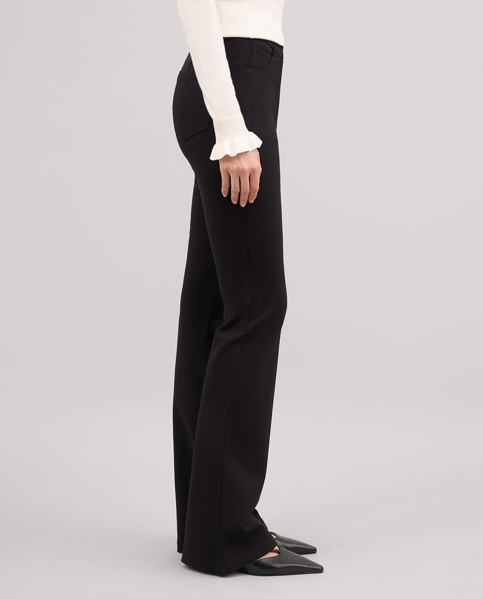 Pantalón elástico acampanado