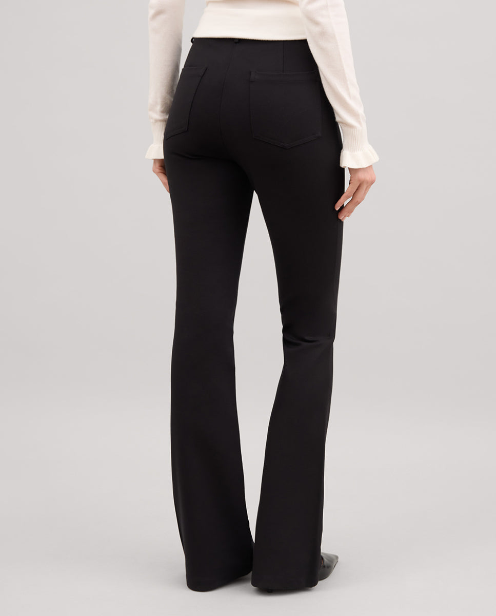 Pantalón elástico acampanado