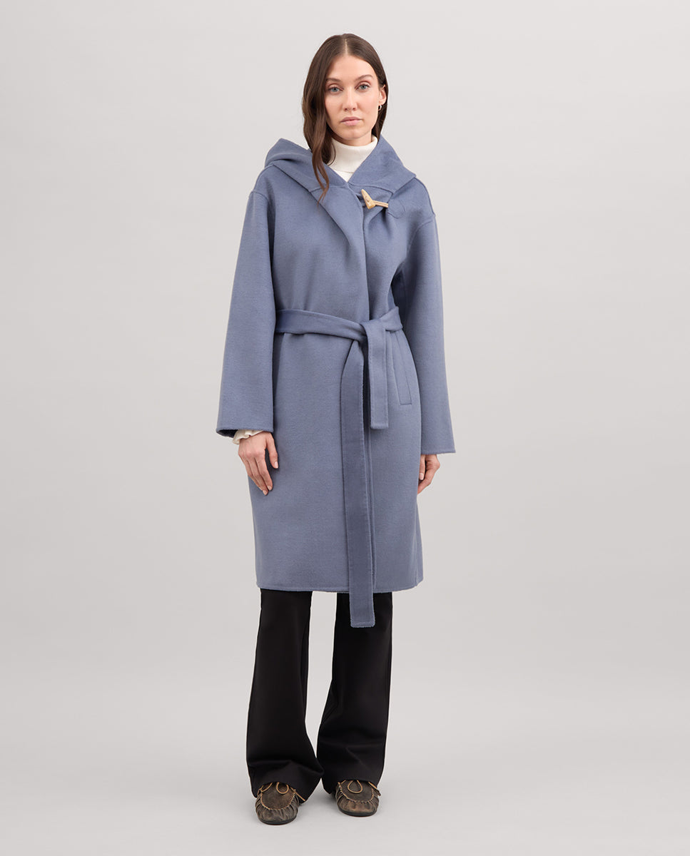 Double-sided hooded coat