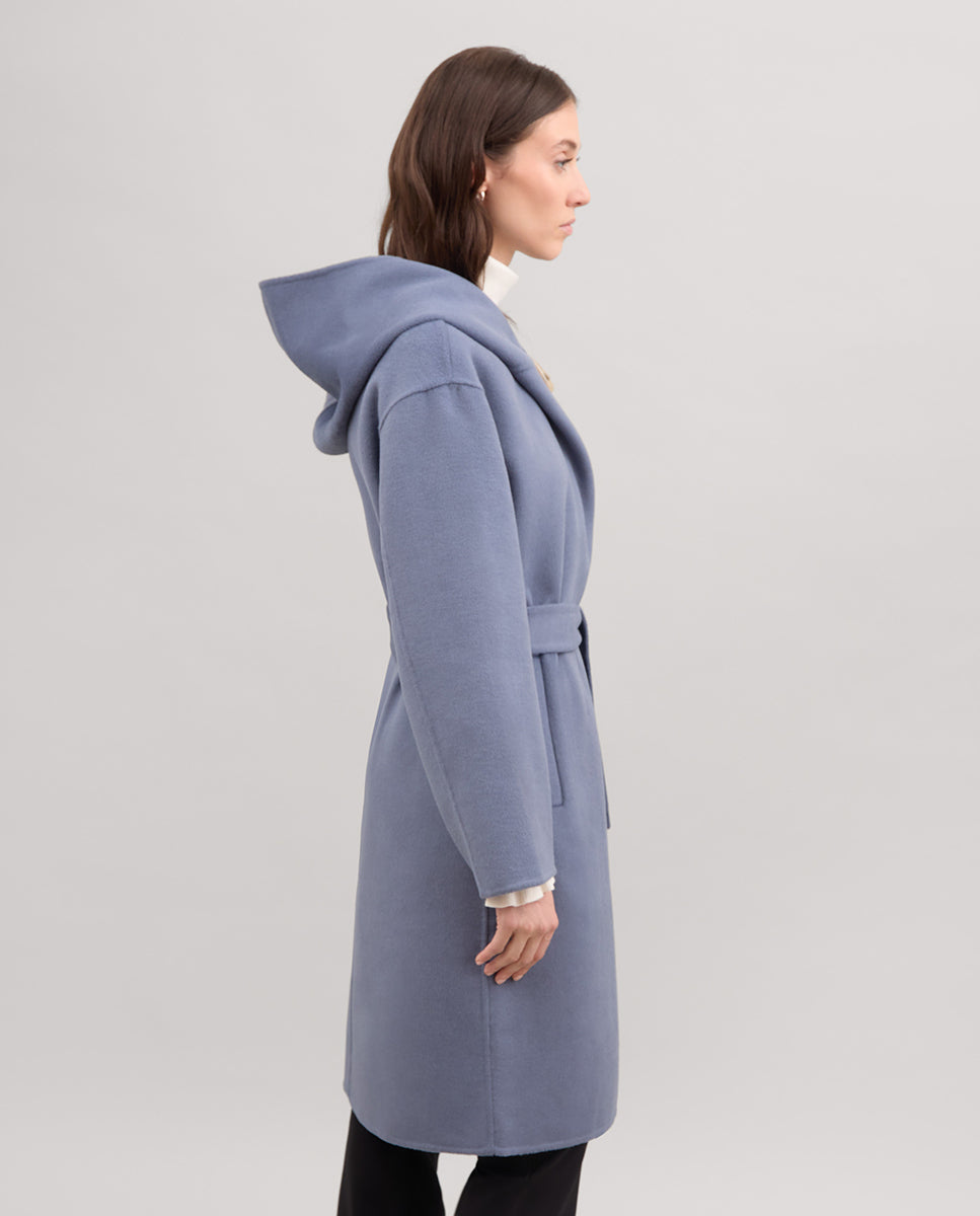 Double-sided hooded coat