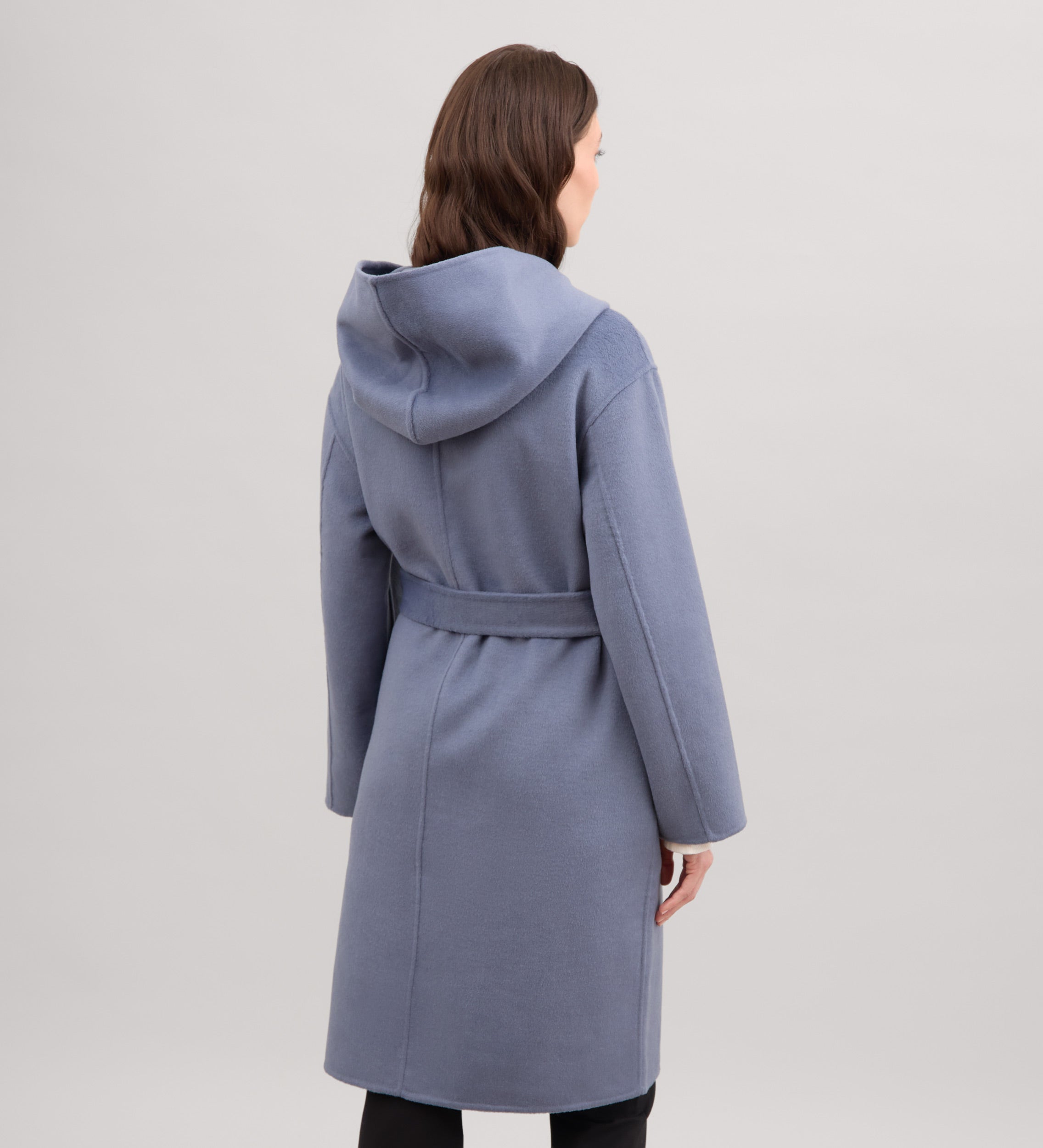 Double-sided hooded coat