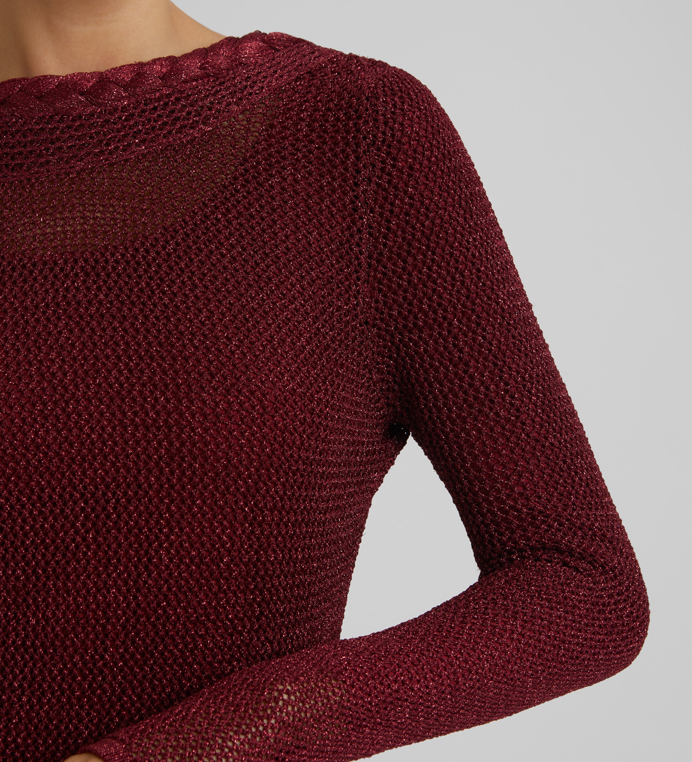 Lurex knitted dress