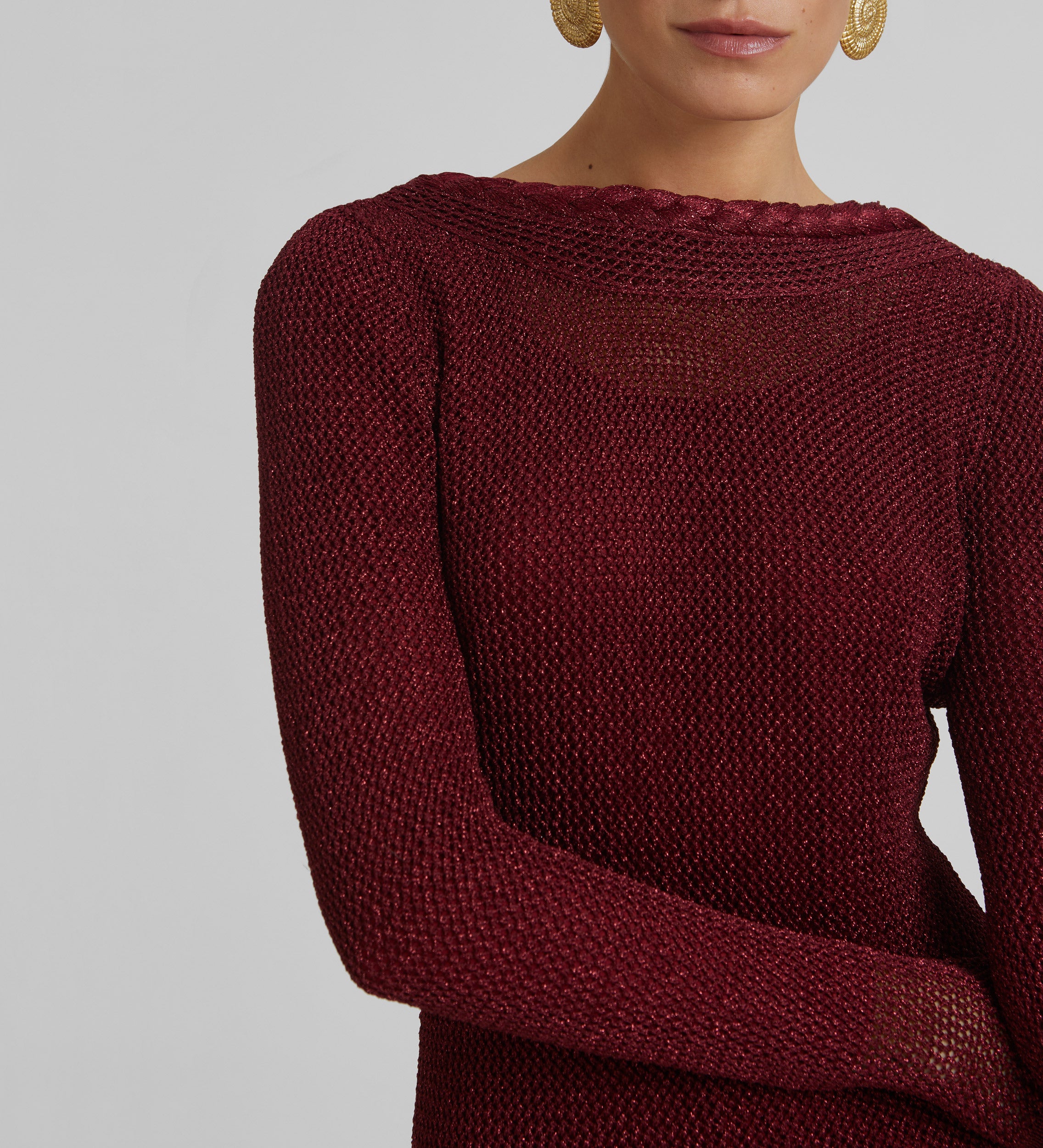 Lurex knitted dress