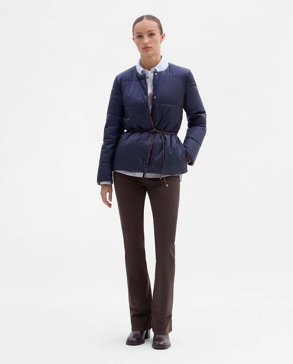 Doudoune réversible avec ceinture
