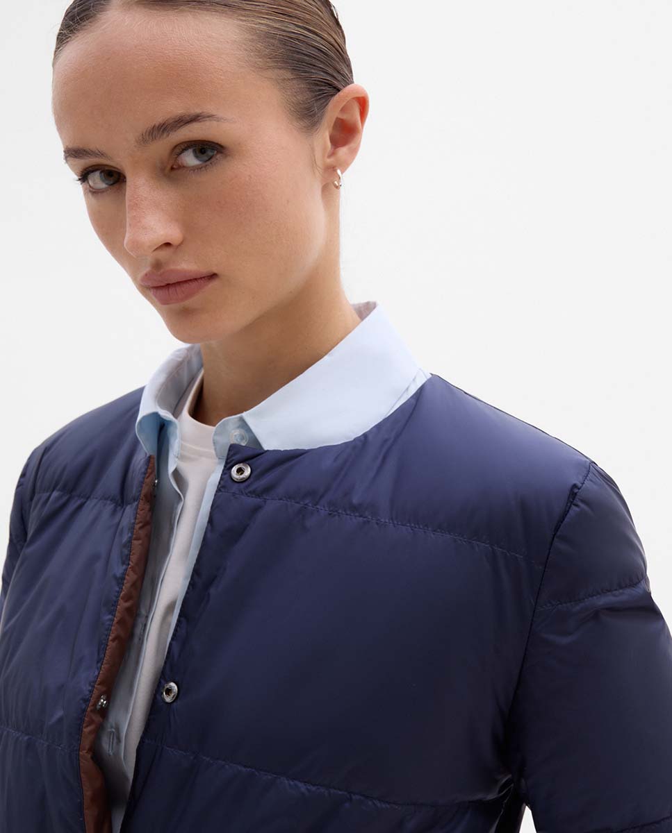 Doudoune réversible avec ceinture