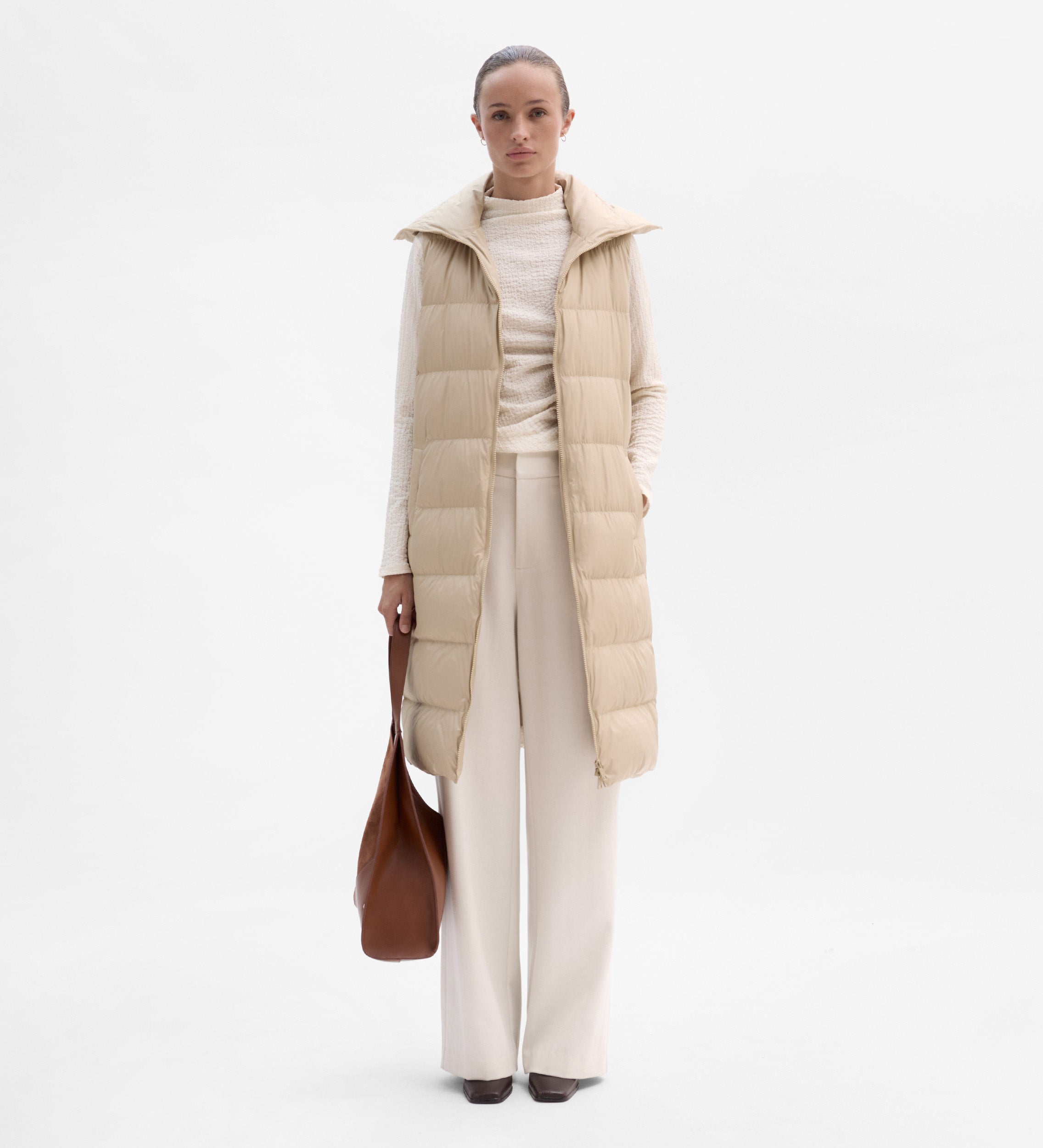 Gilet long rembourré