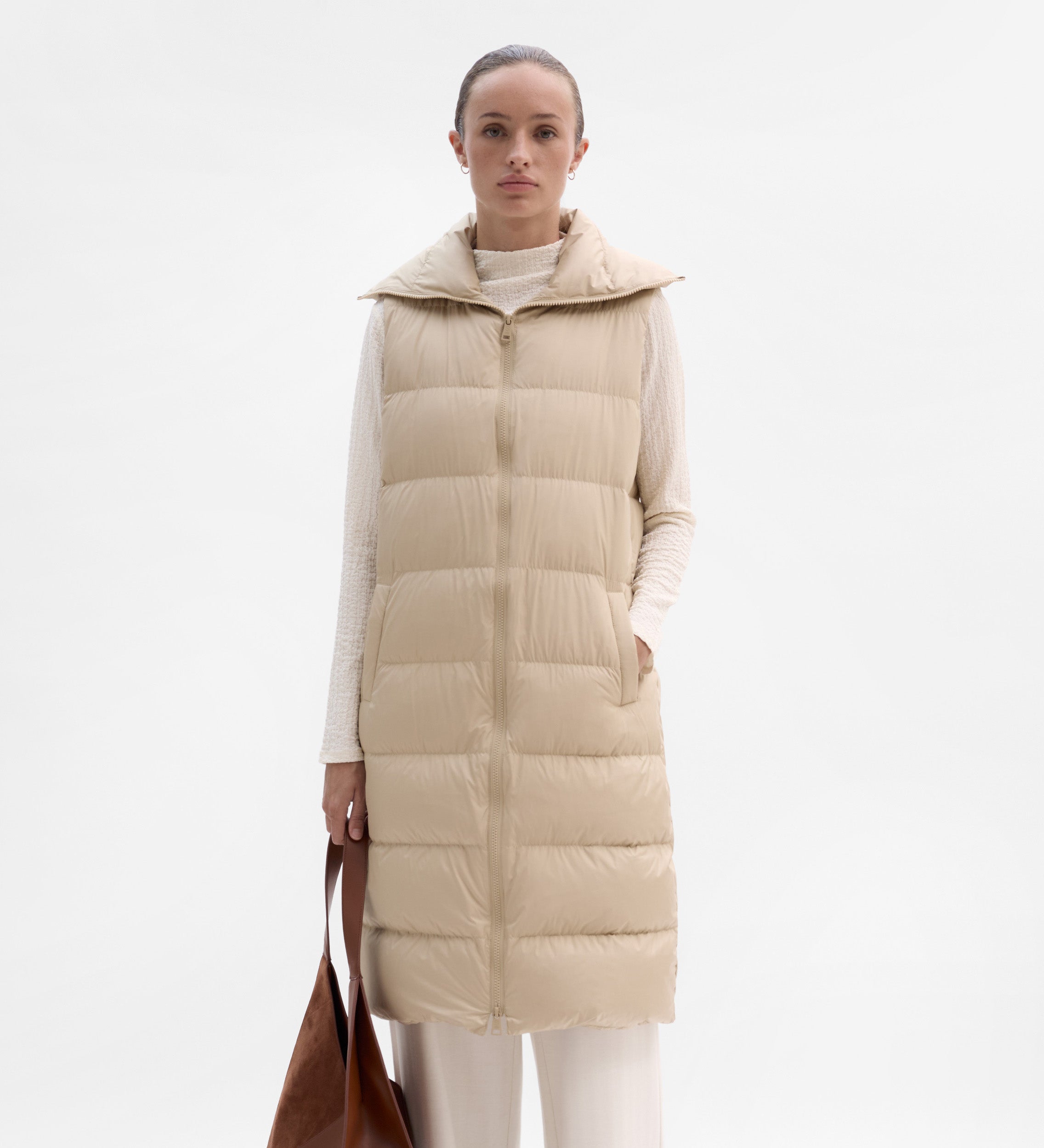 Gilet long rembourré