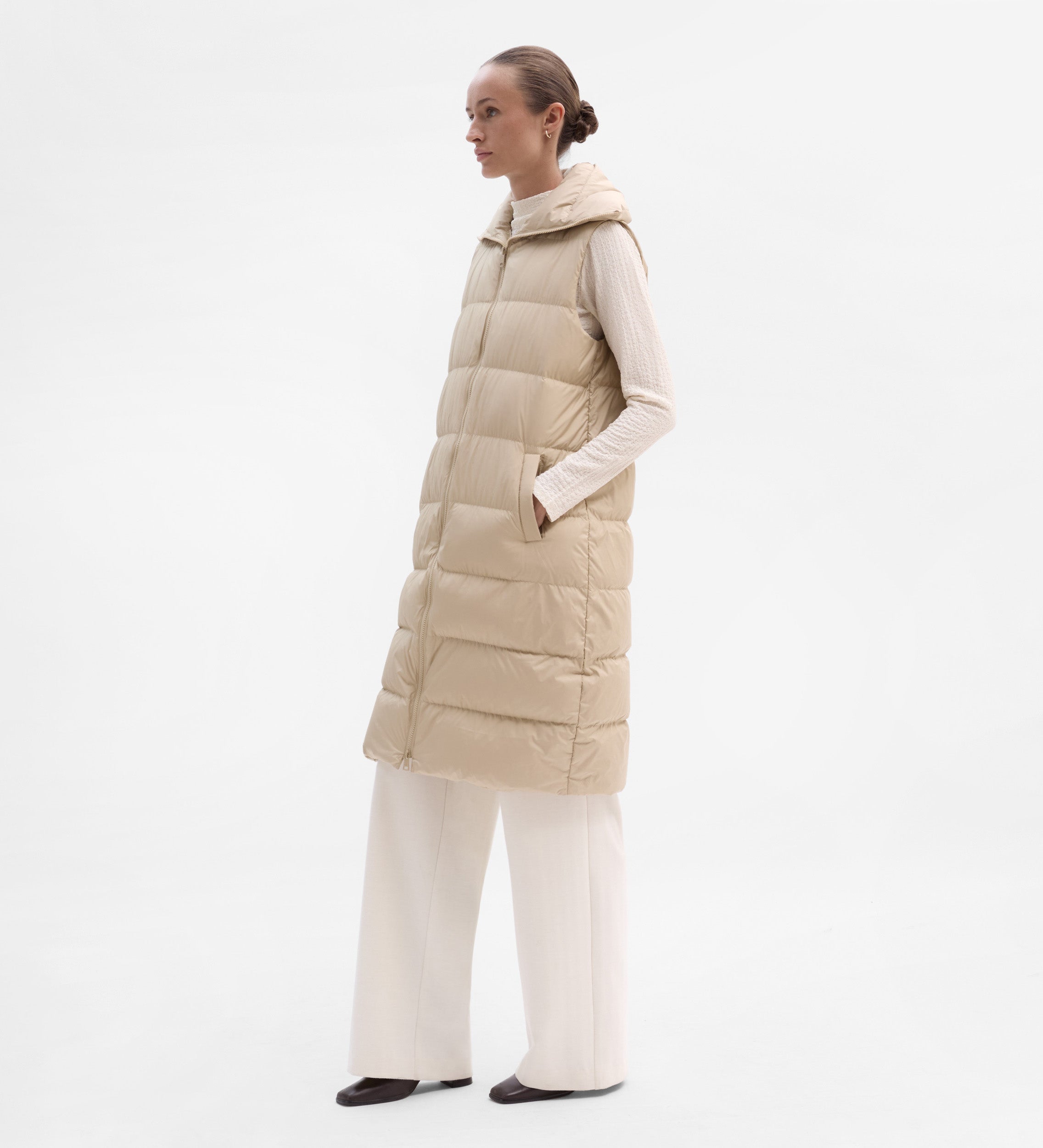 Gilet long rembourré