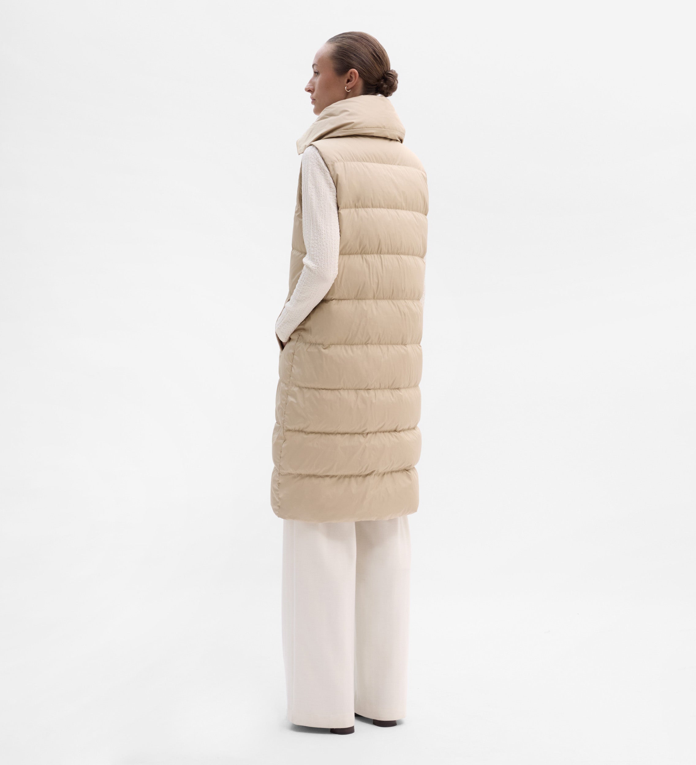 Gilet long rembourré