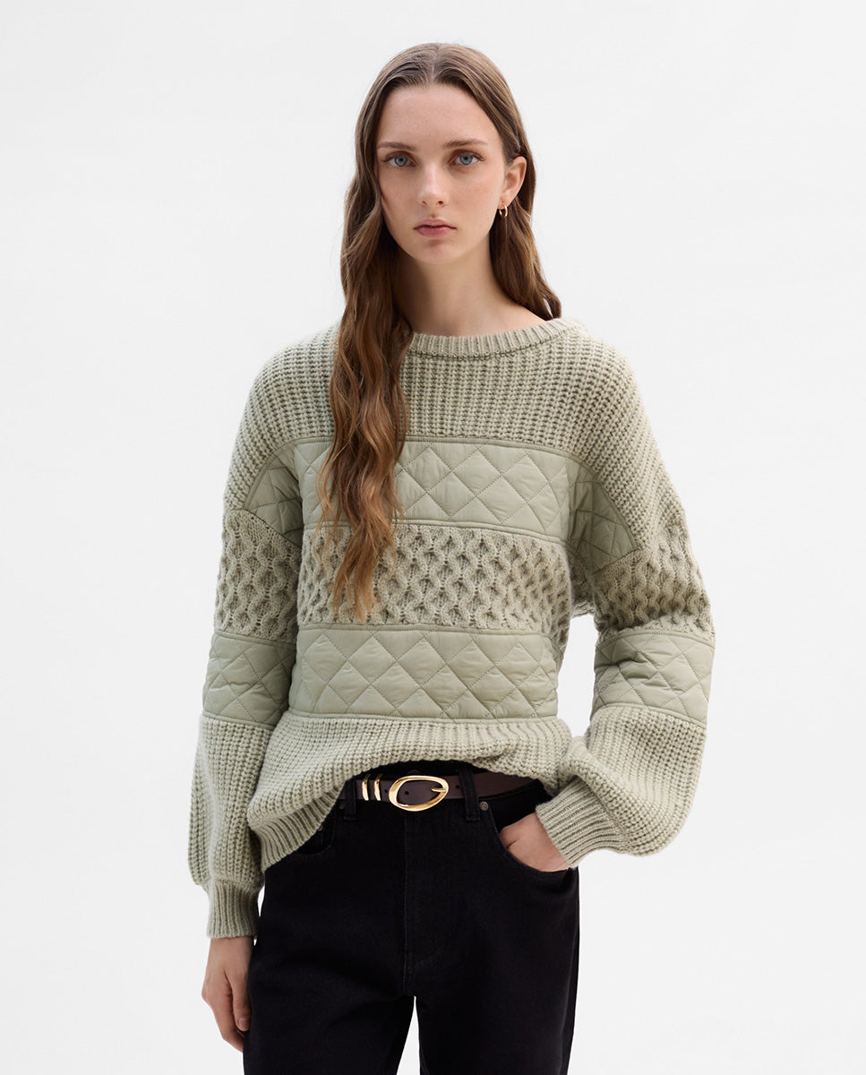 Combined sweater