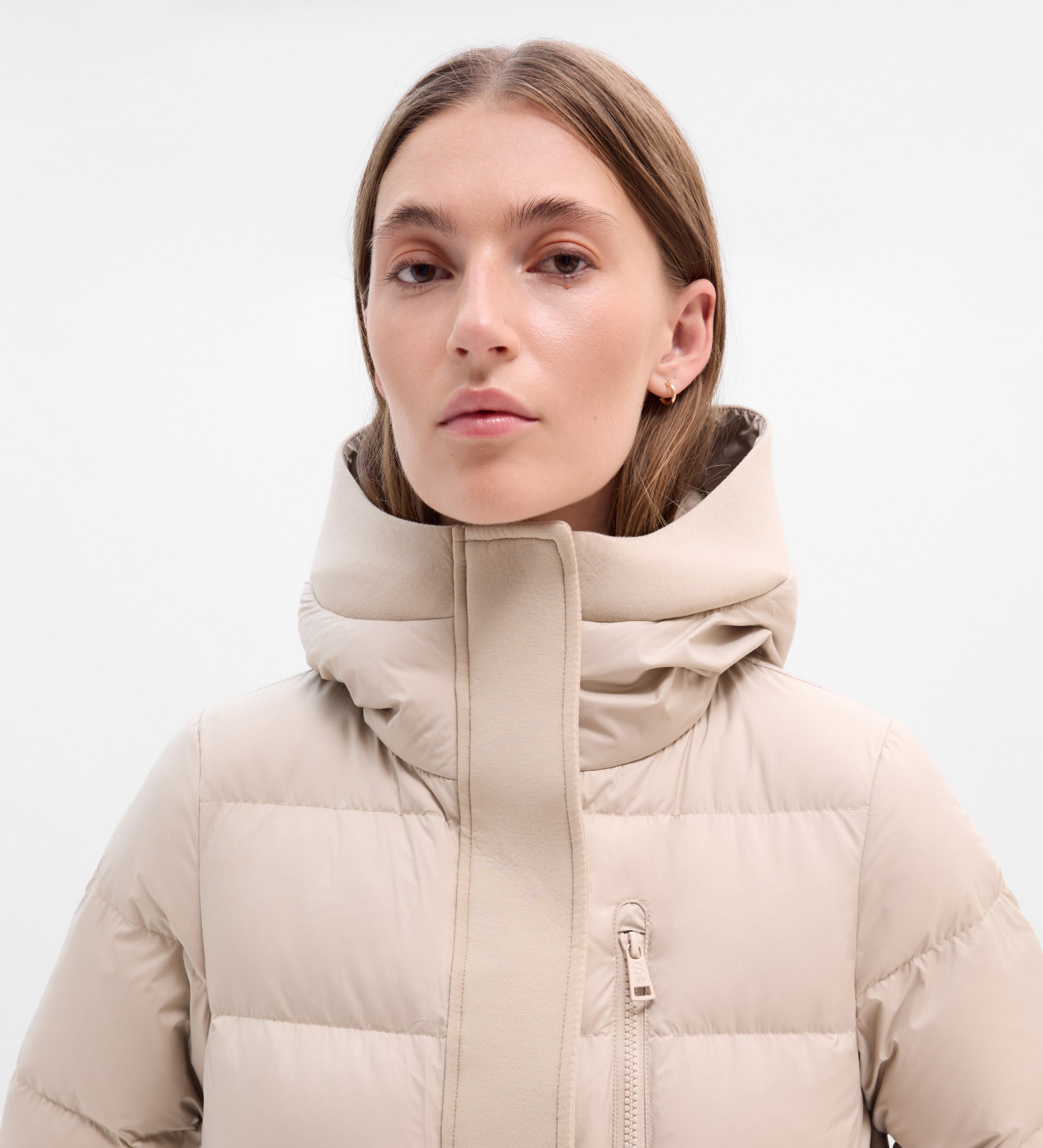 Doudoune longue à capuche