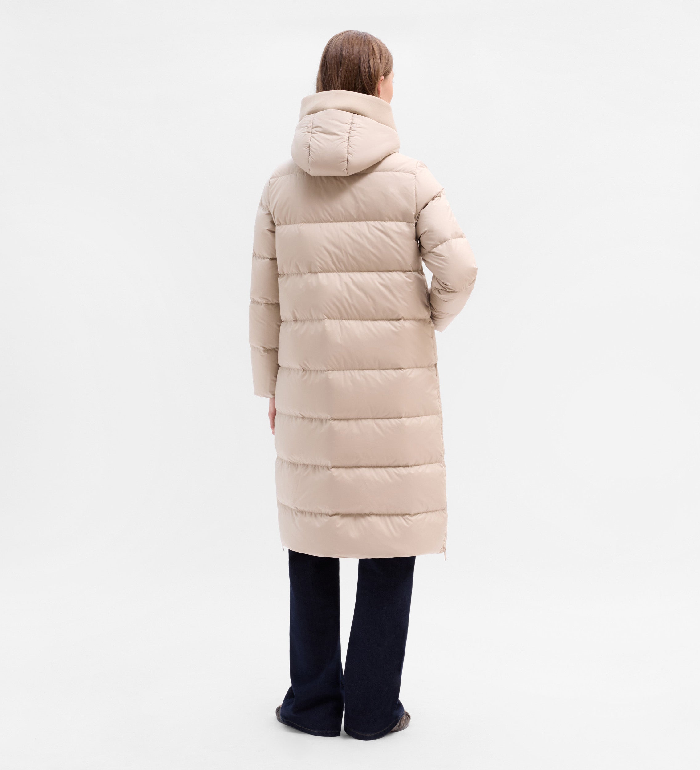 Doudoune longue à capuche