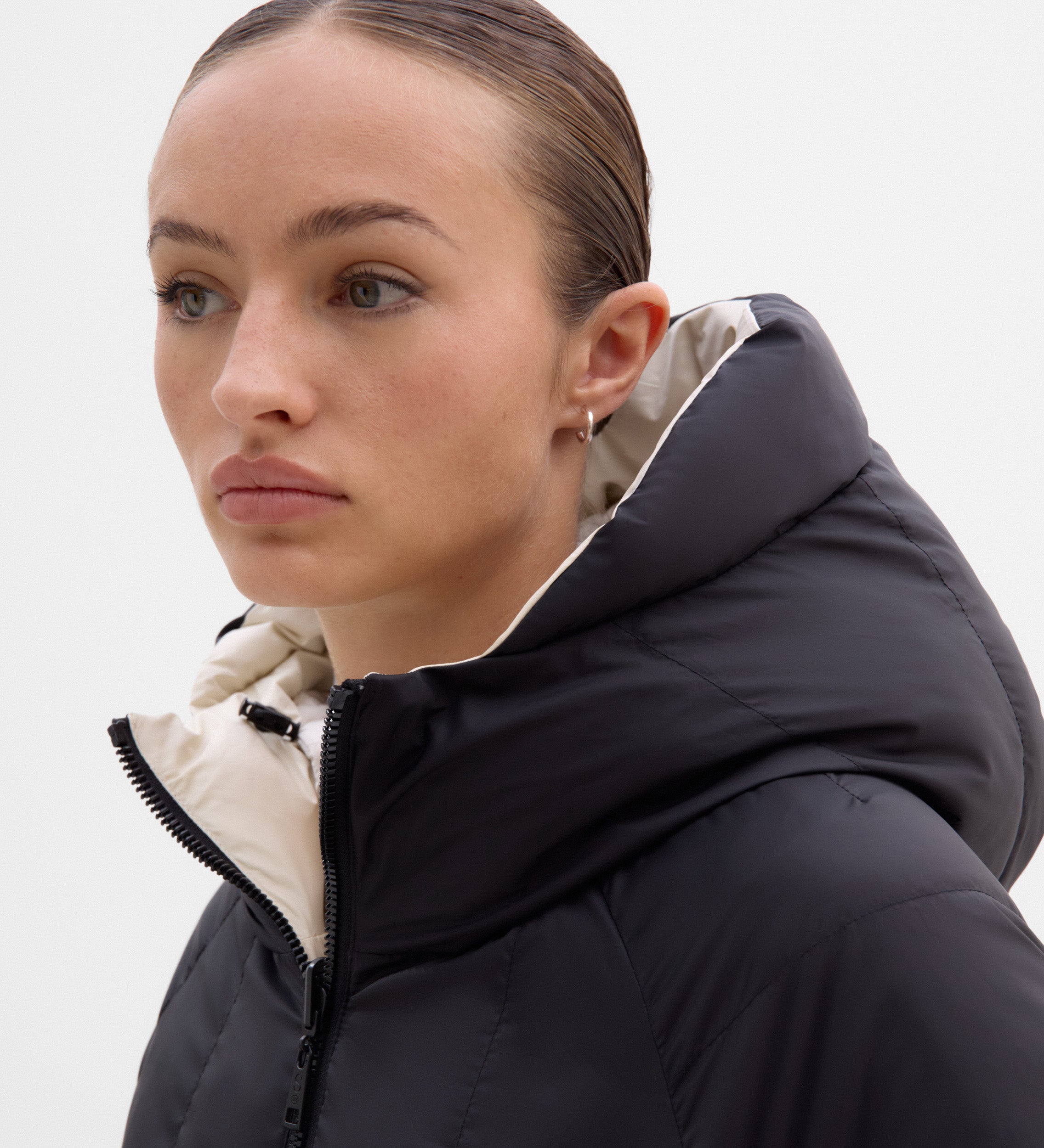 Reversible down jacket