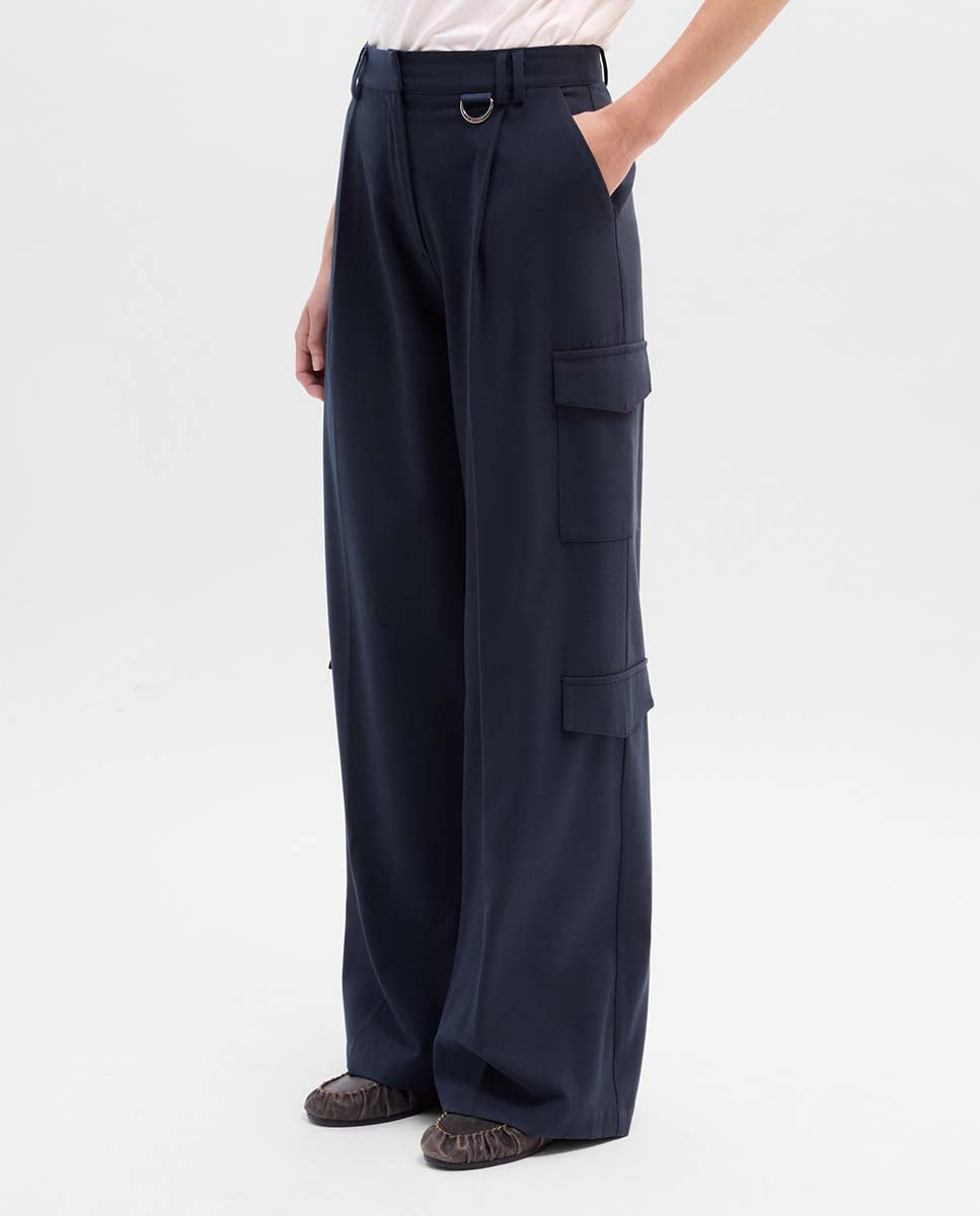 Pantalón pinzas cargo