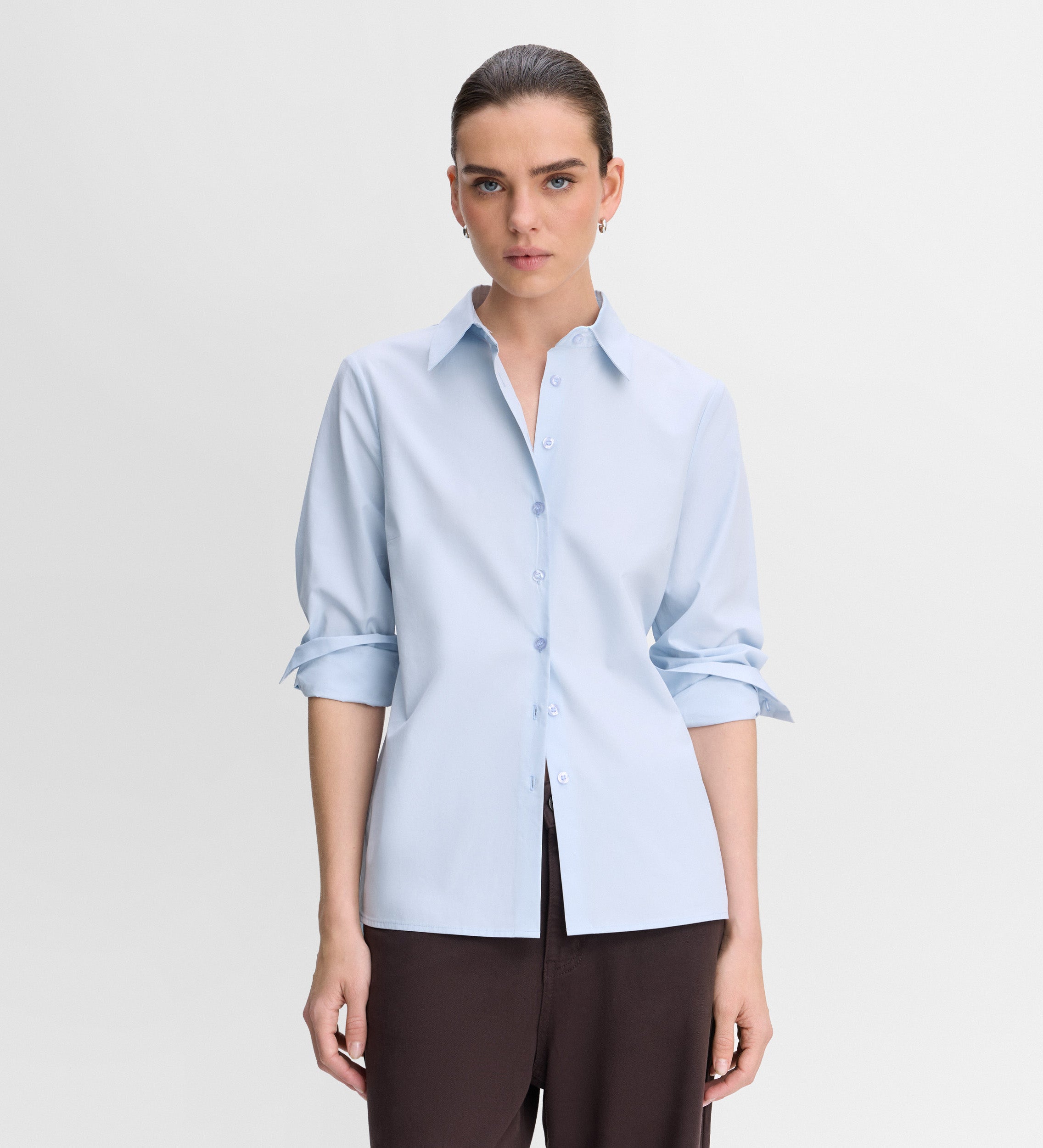 Chemise droite coton