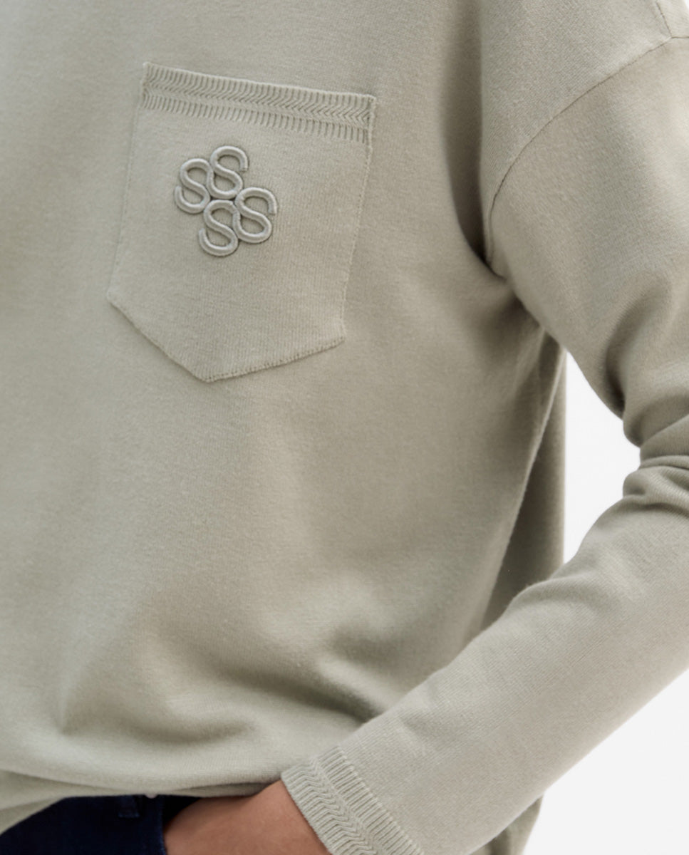 Pocket knit sweater