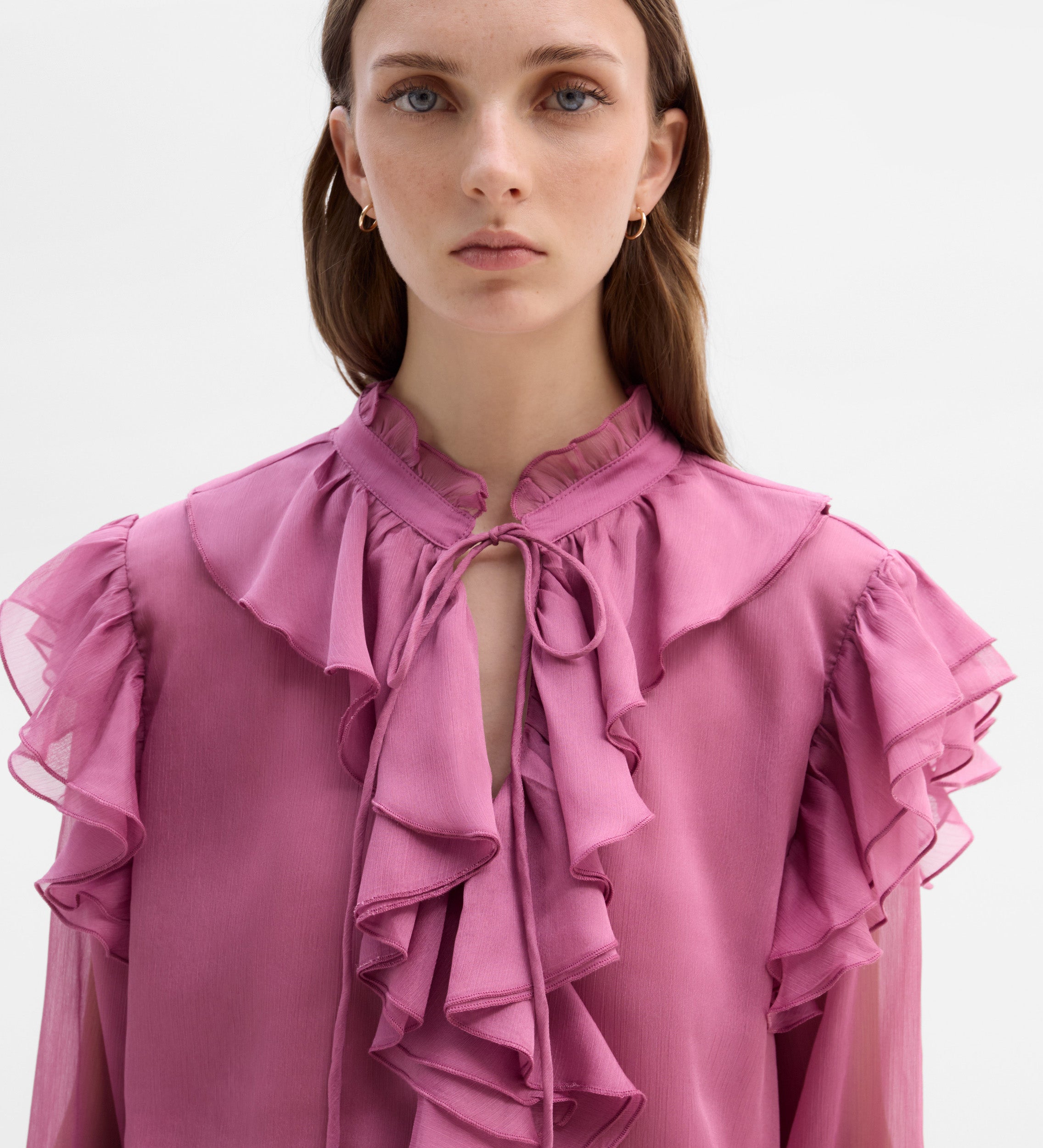 Blusa vaporosa volantes