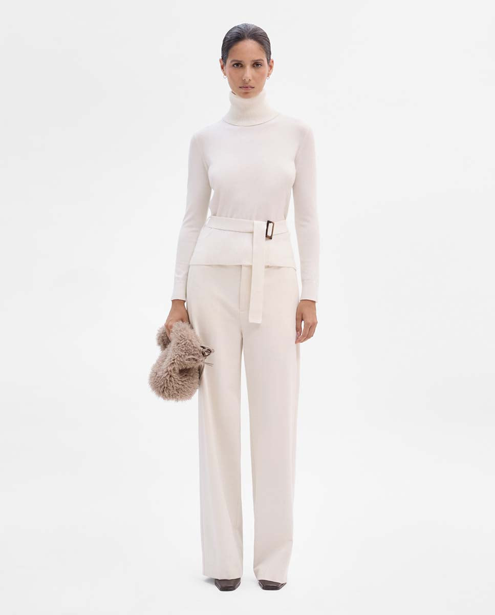 Wide leg trousers