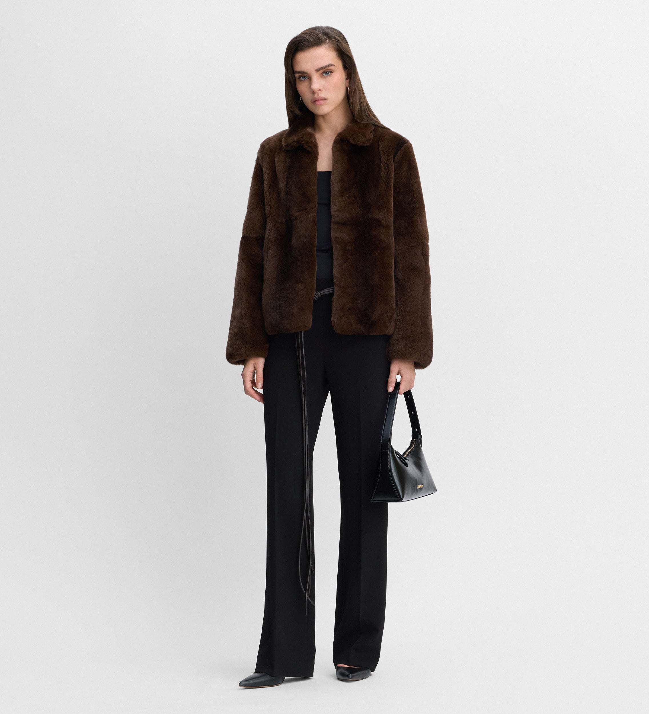 Veste courte en fourrure