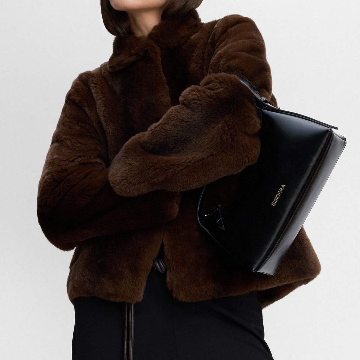 Baguette-style leather bag
