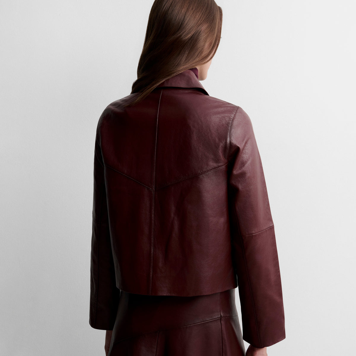 Veste courte en napa