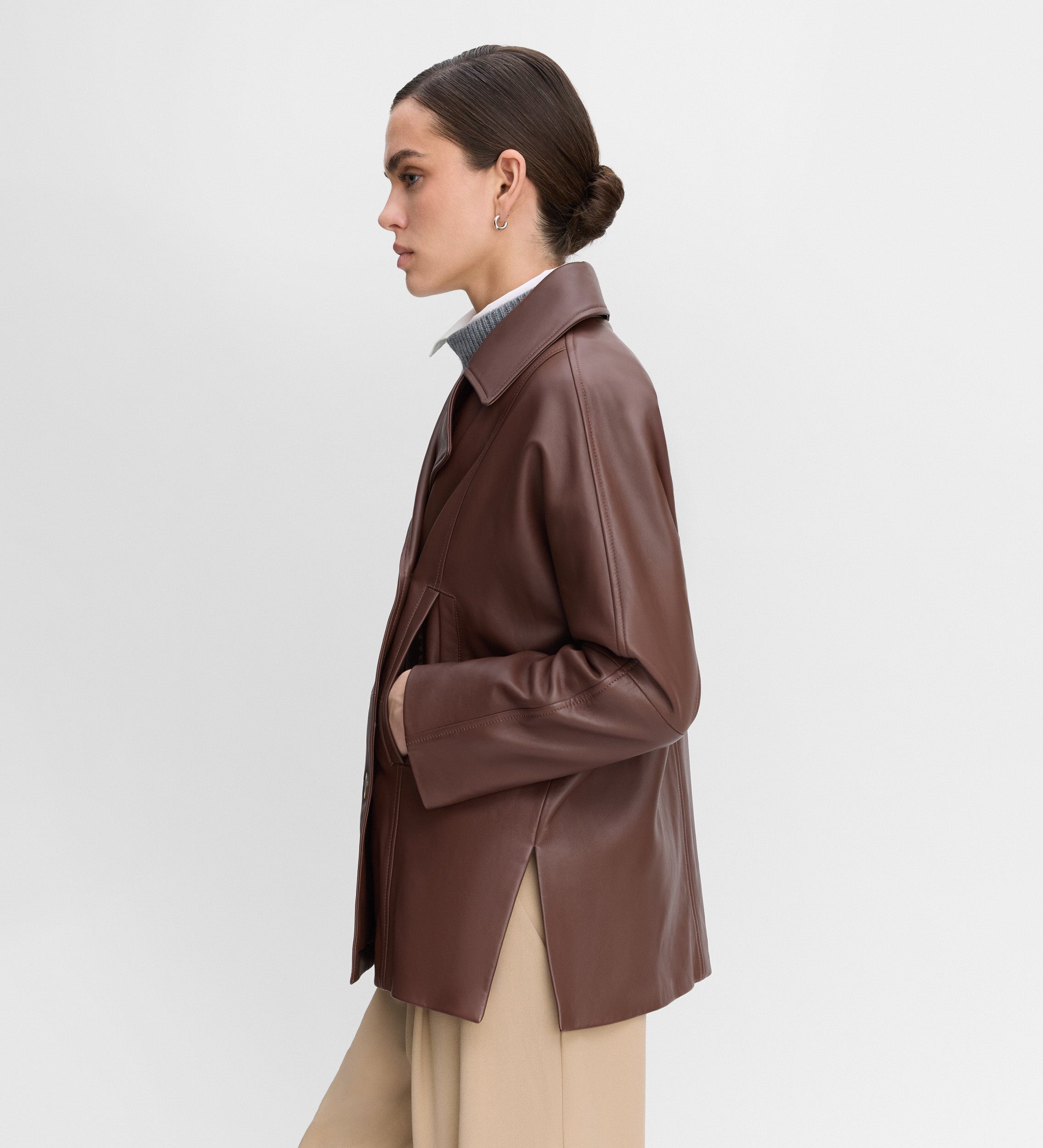 Nappa leather jacket