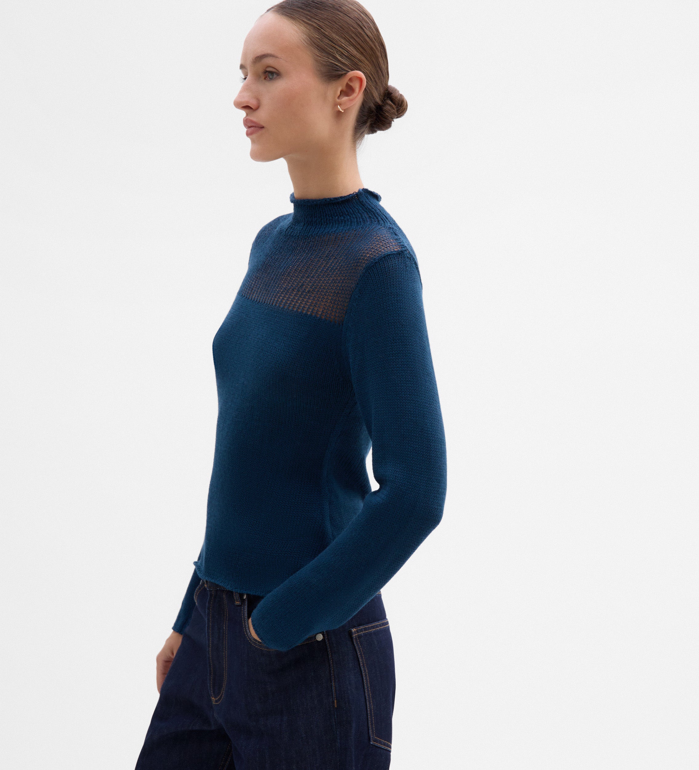 Pull détail non cousu