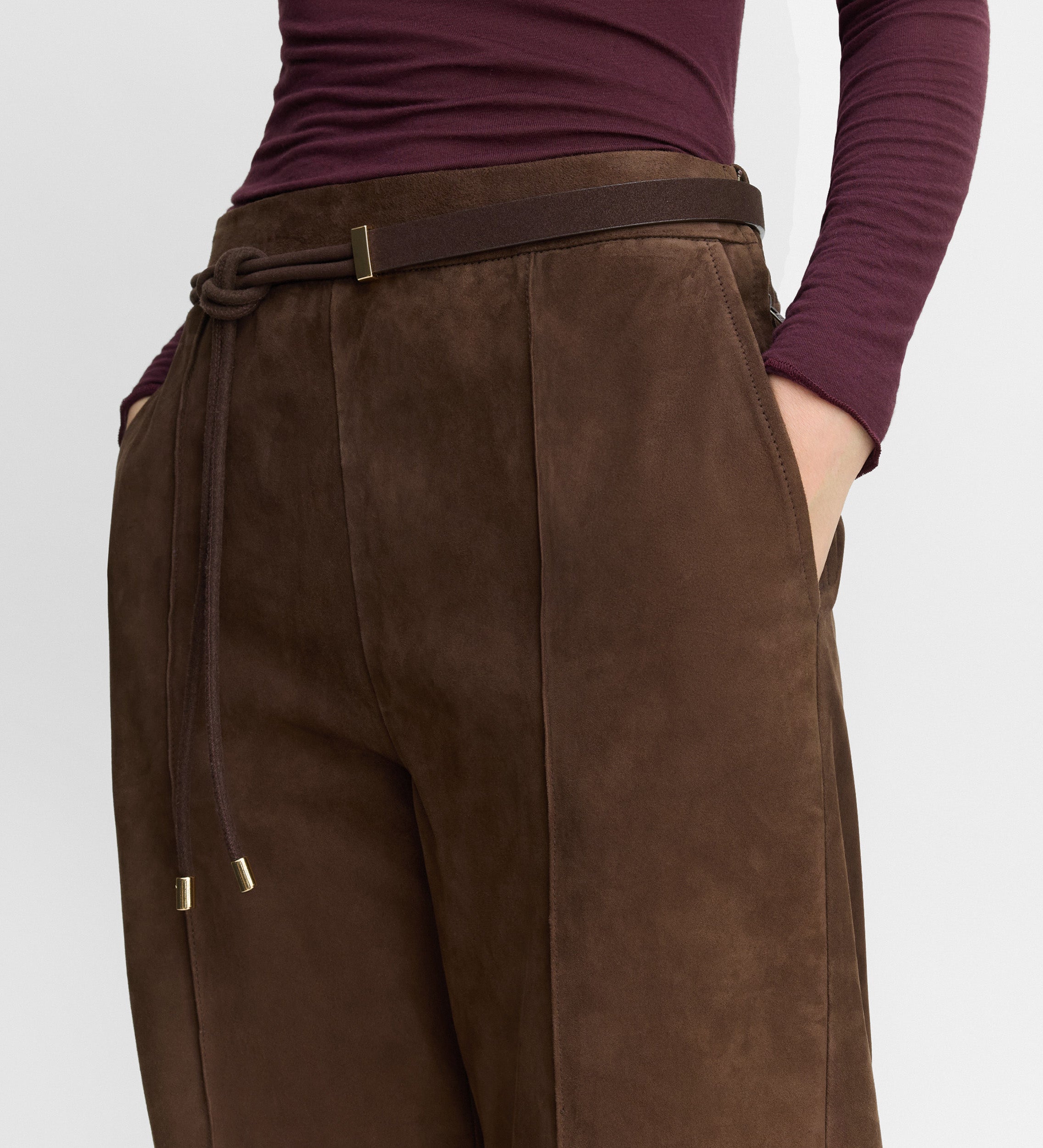 Pantalón recto ante