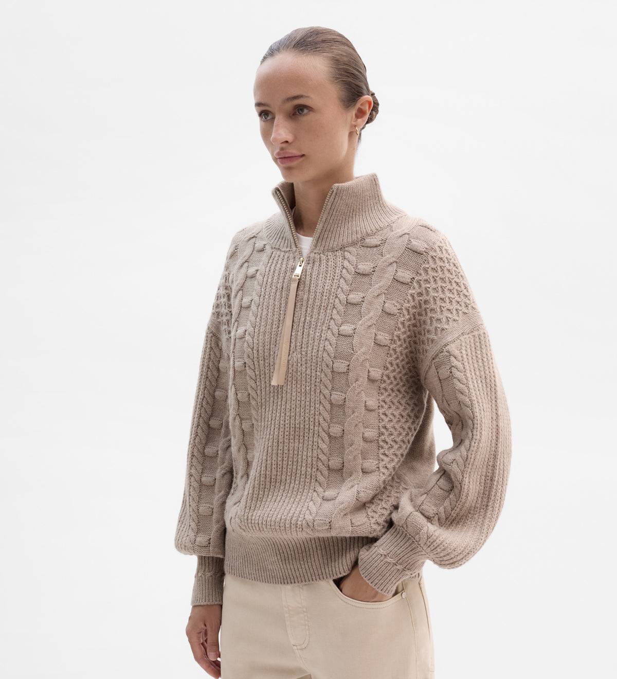 Pull à huit mailles