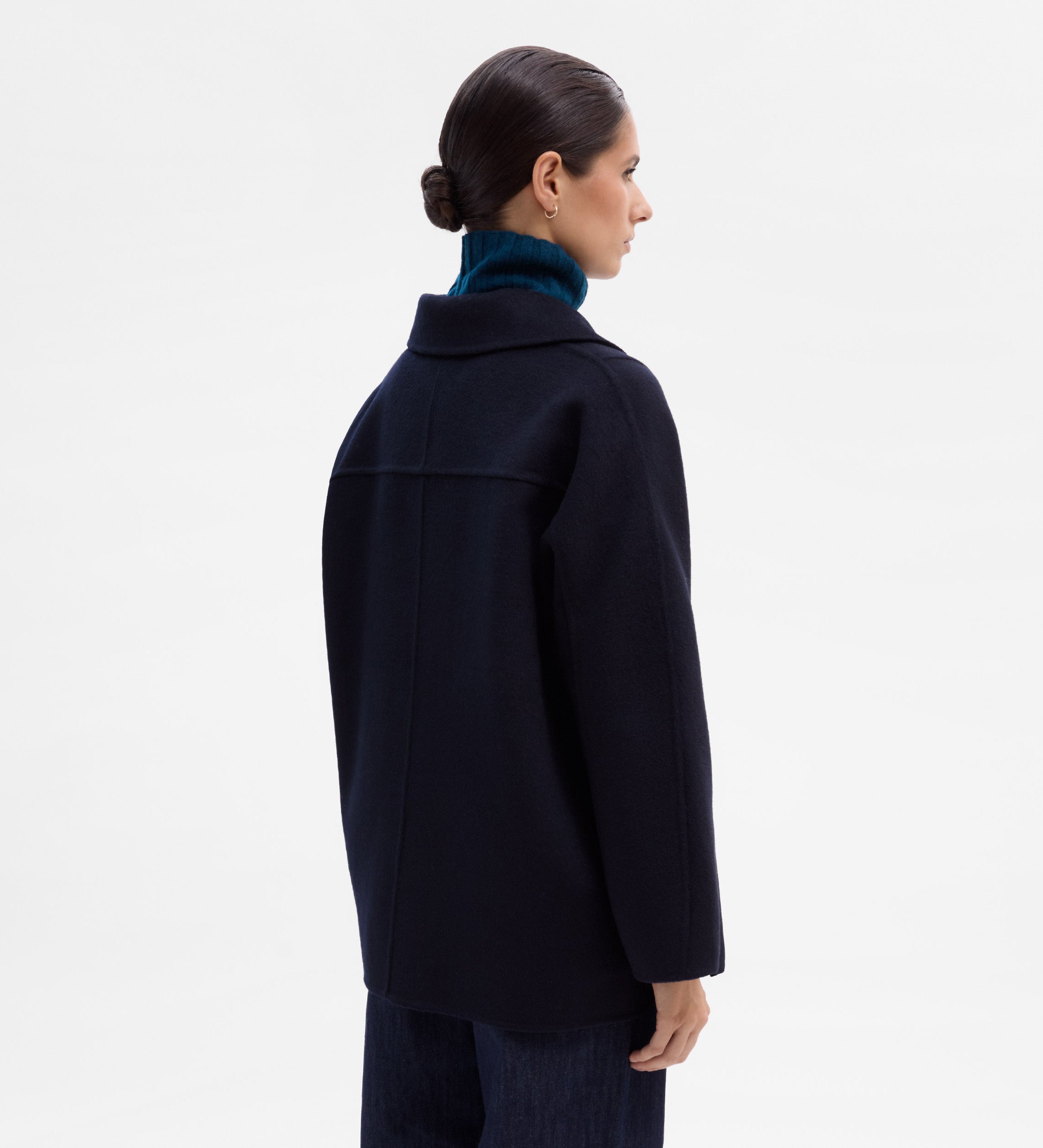 Veste croisée double face