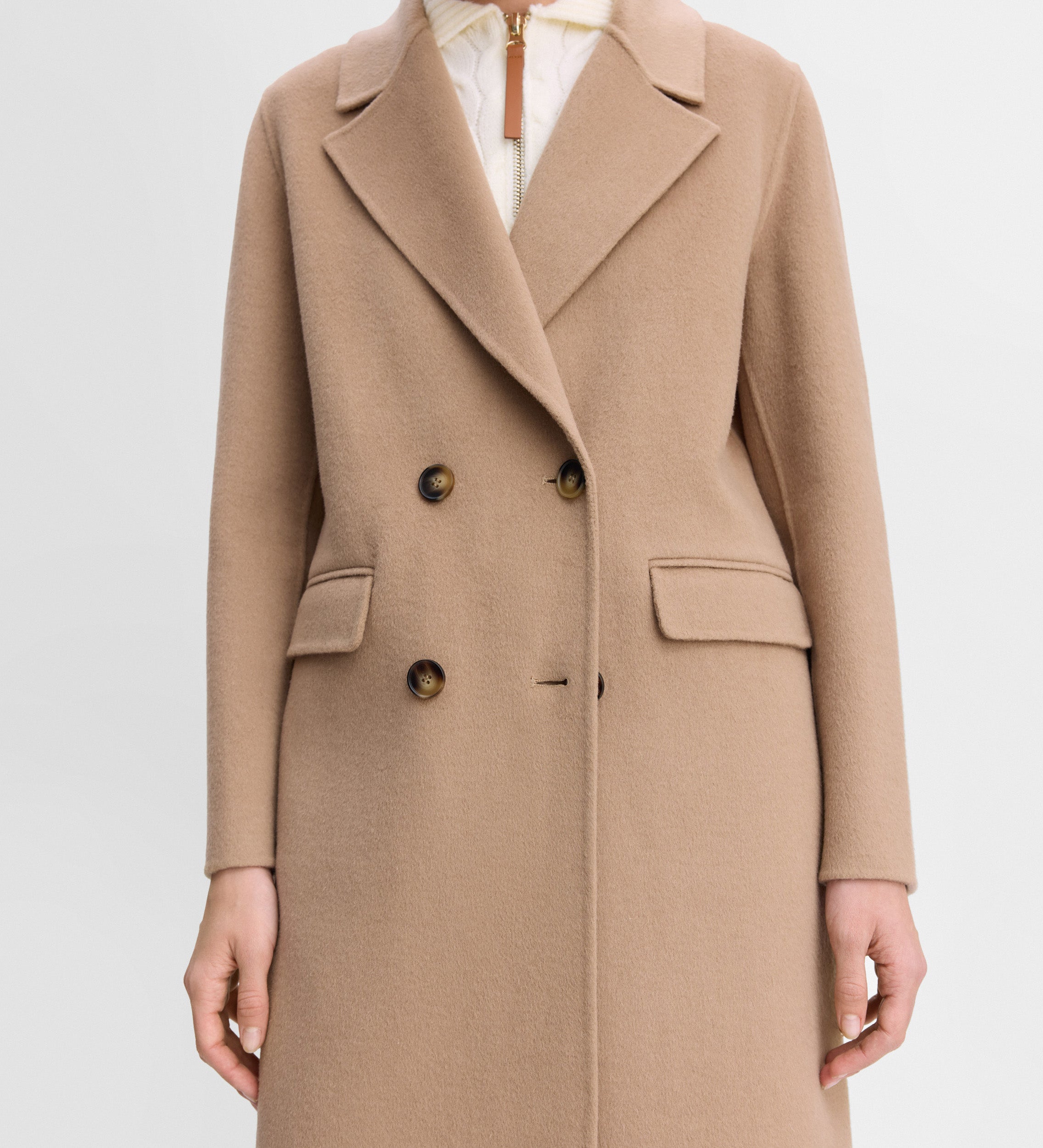 Abrigo largo doble faz