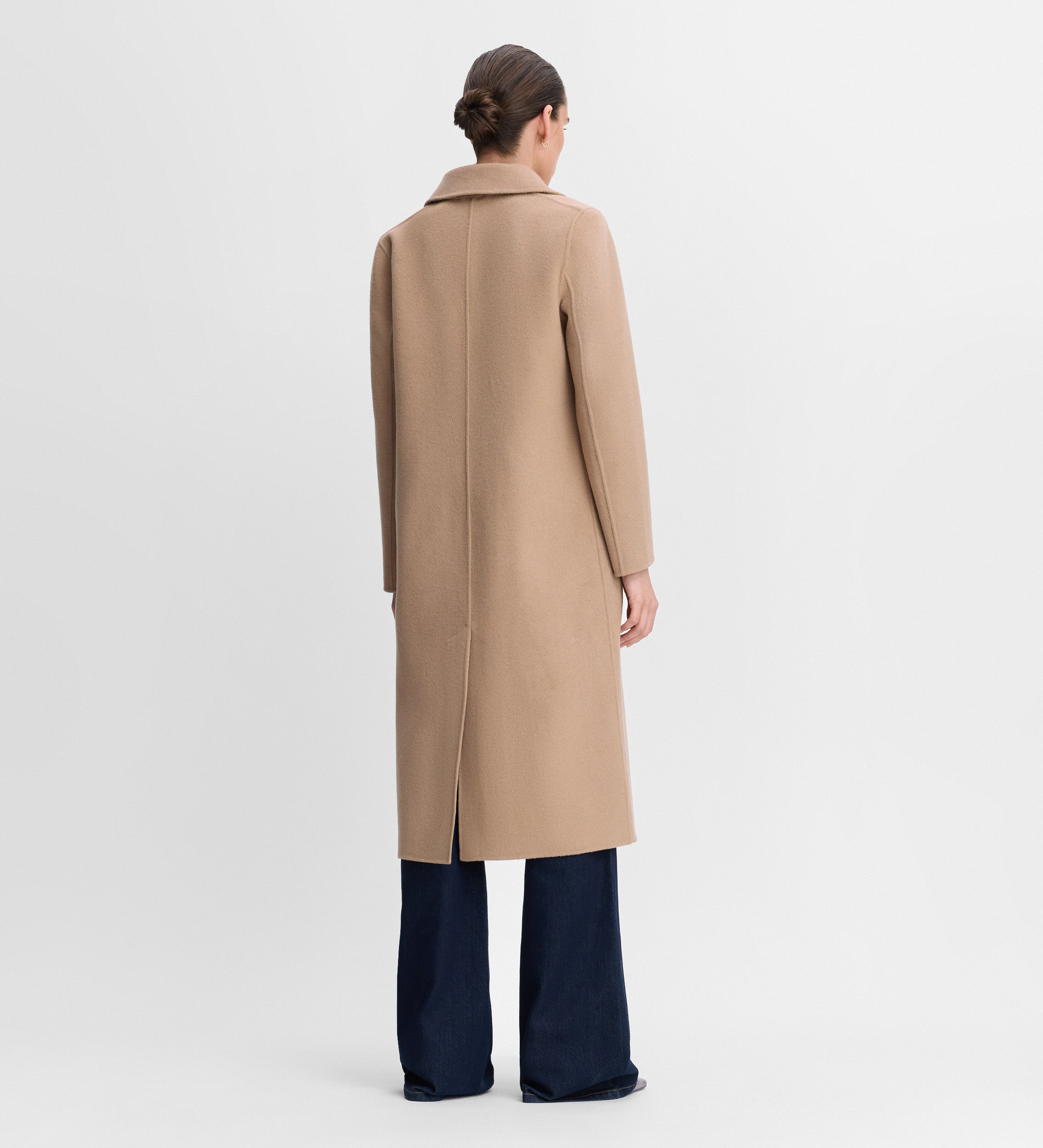 Abrigo largo doble faz