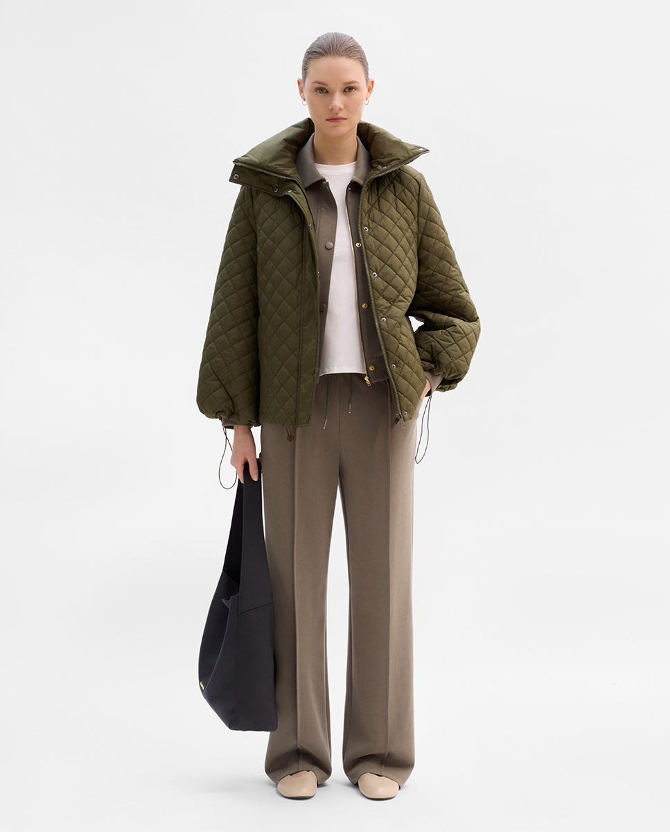 Parka acolchada doble cuello