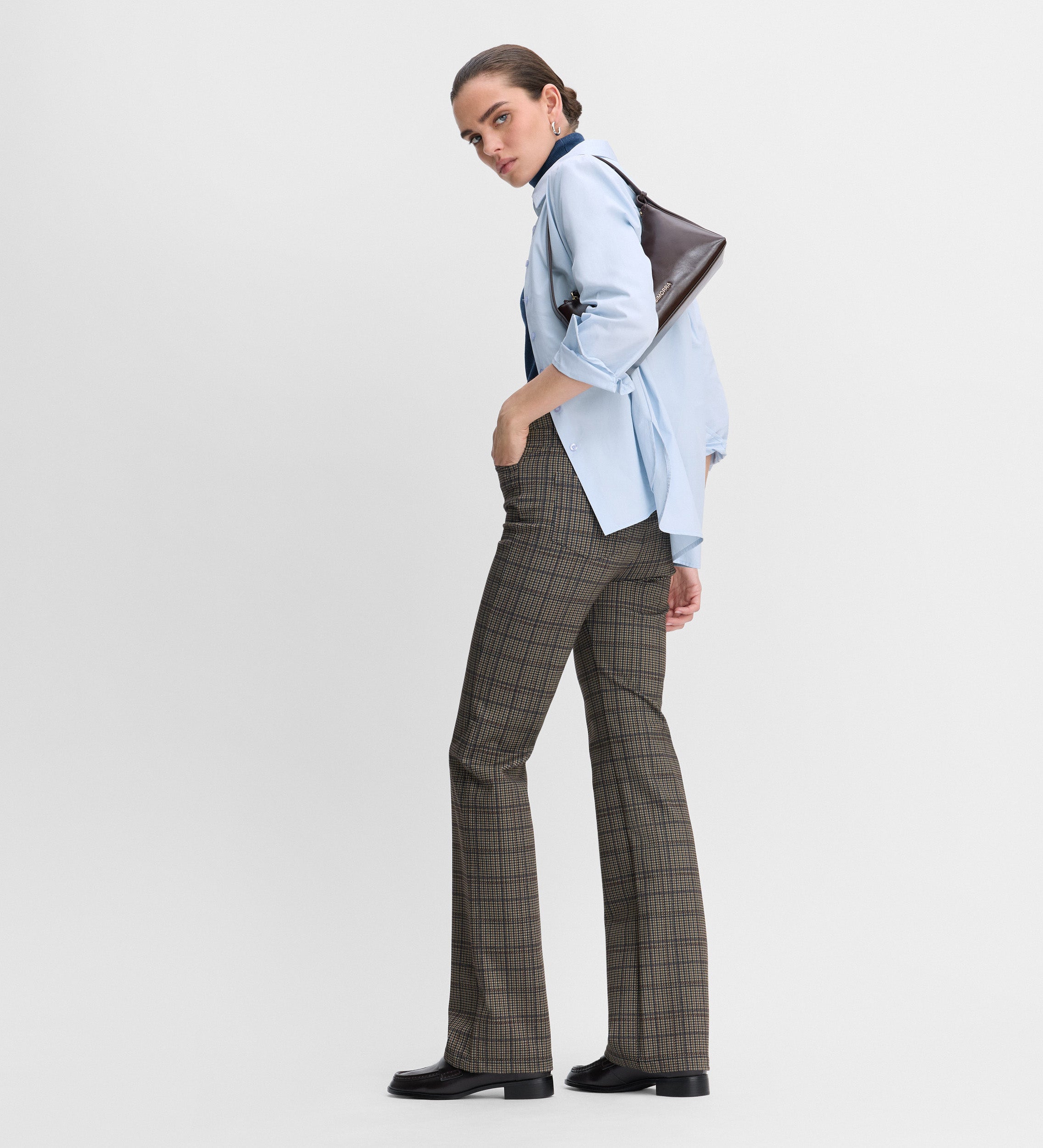 Pantalón cuadros elástico