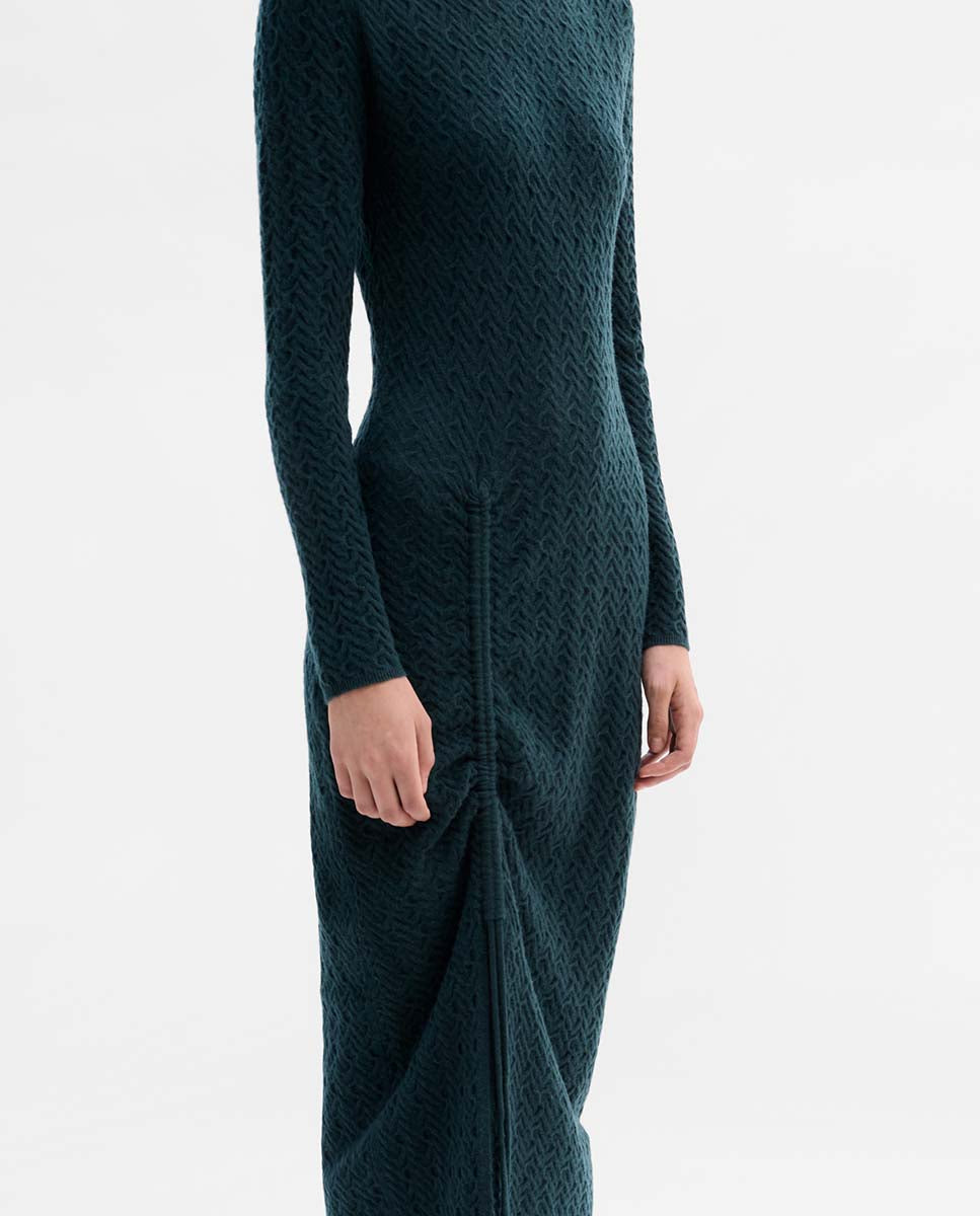 Textured knit dress