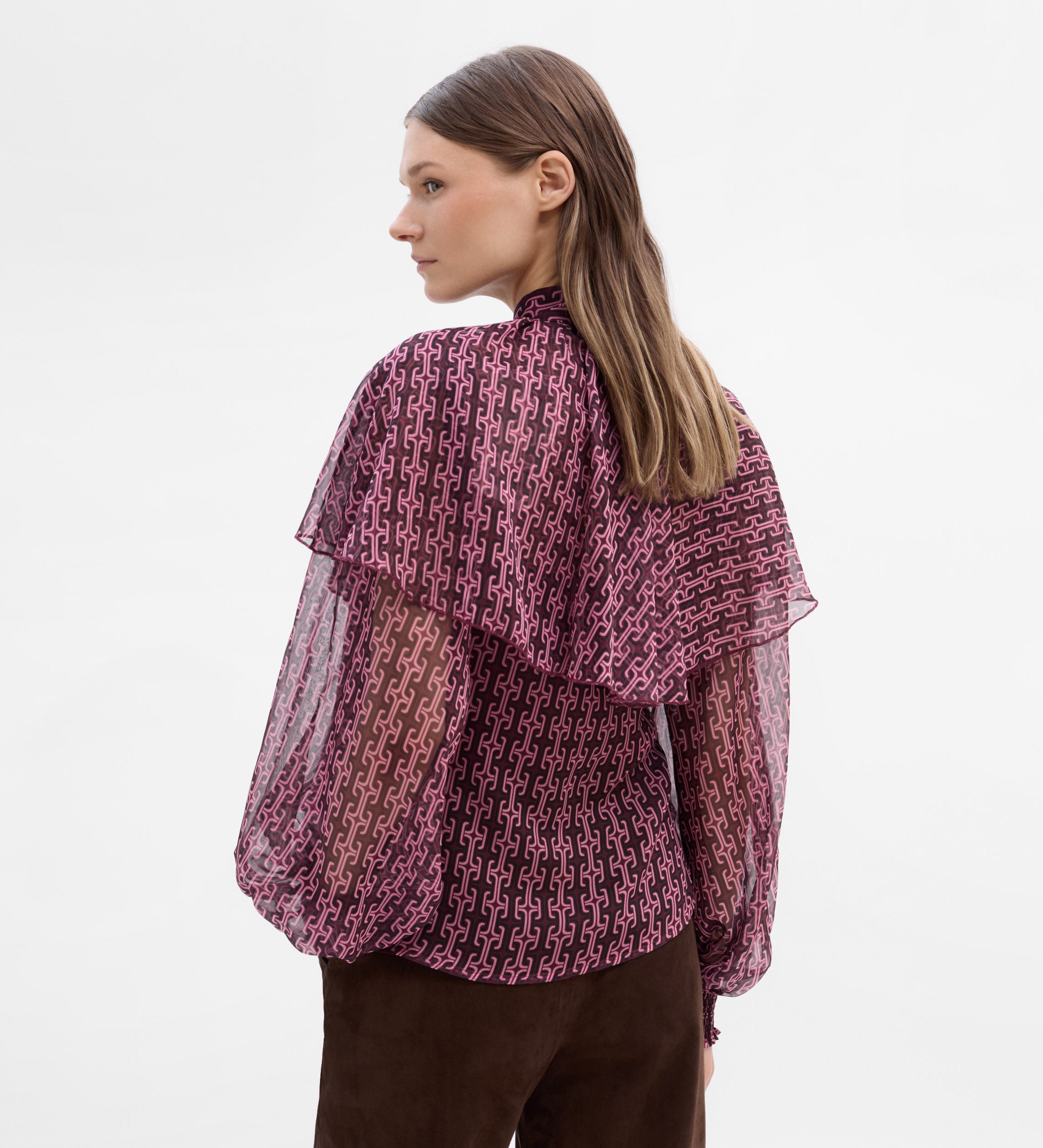 Chemisier cape imprimé