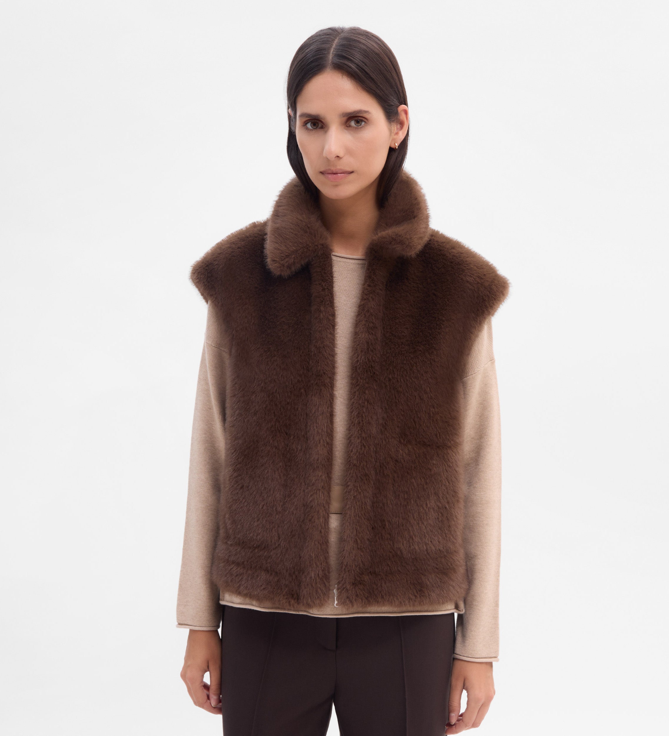 Gilet court réversible