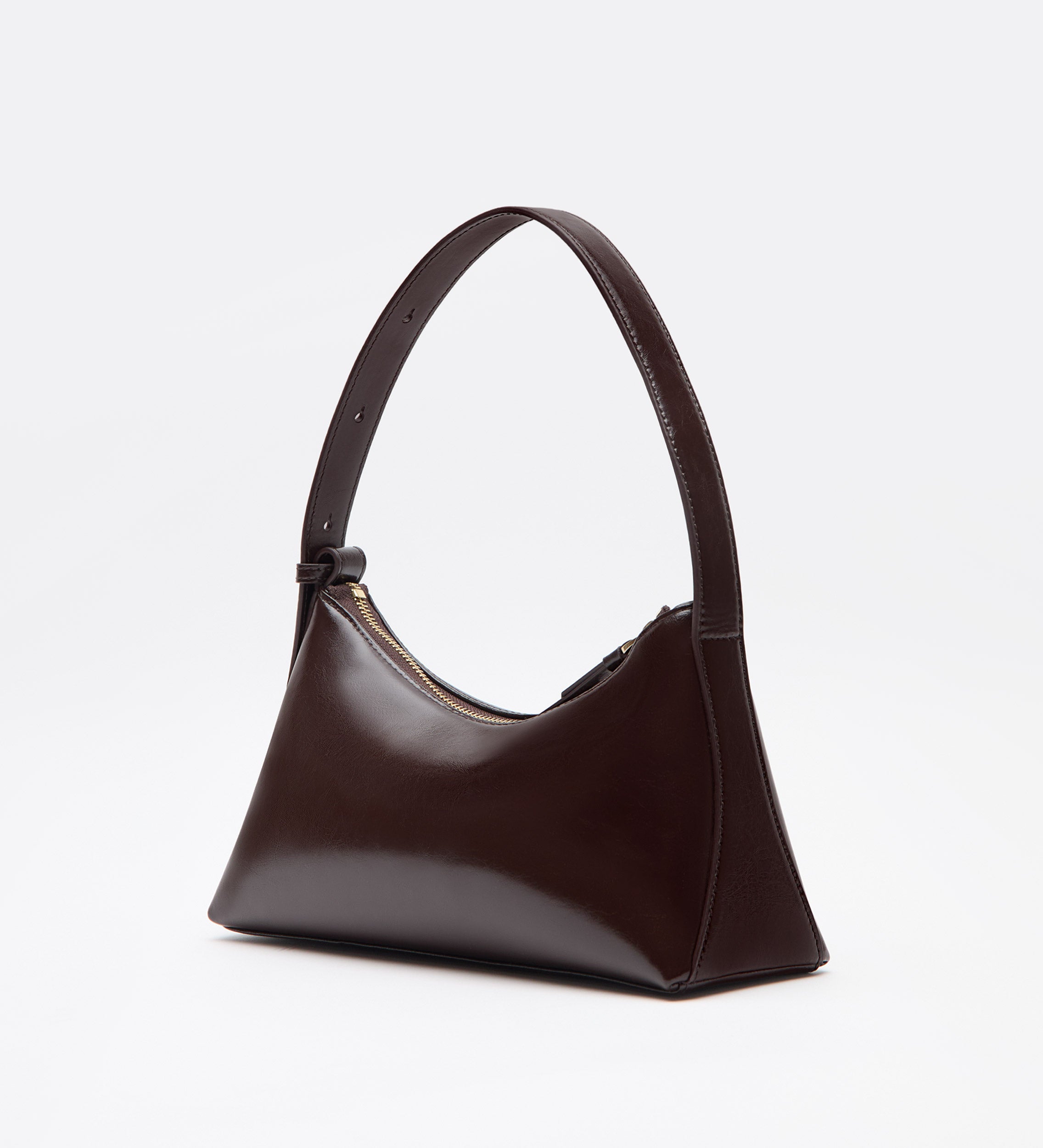 Bolso piel estilo baguette