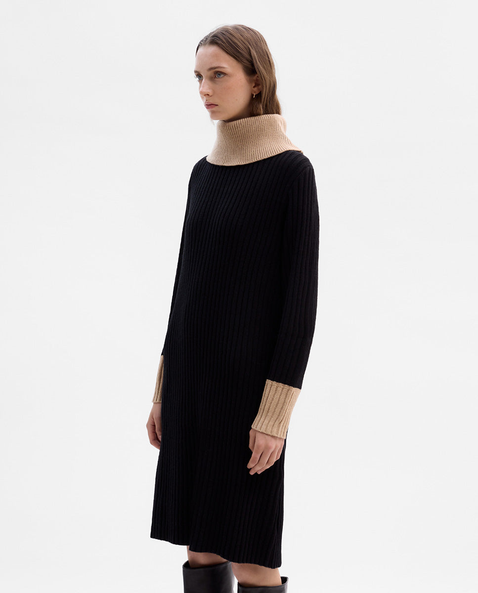 Vestido punto canalé