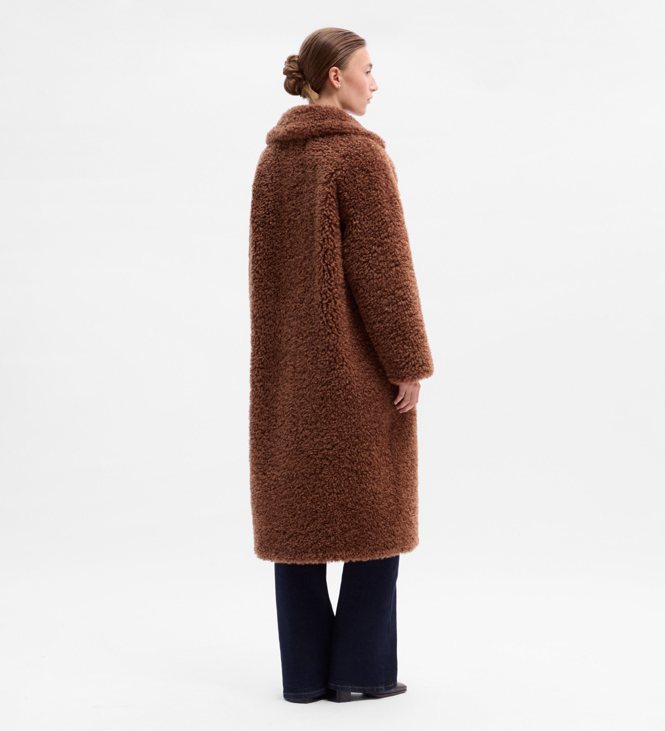 Manteau long peau mouton