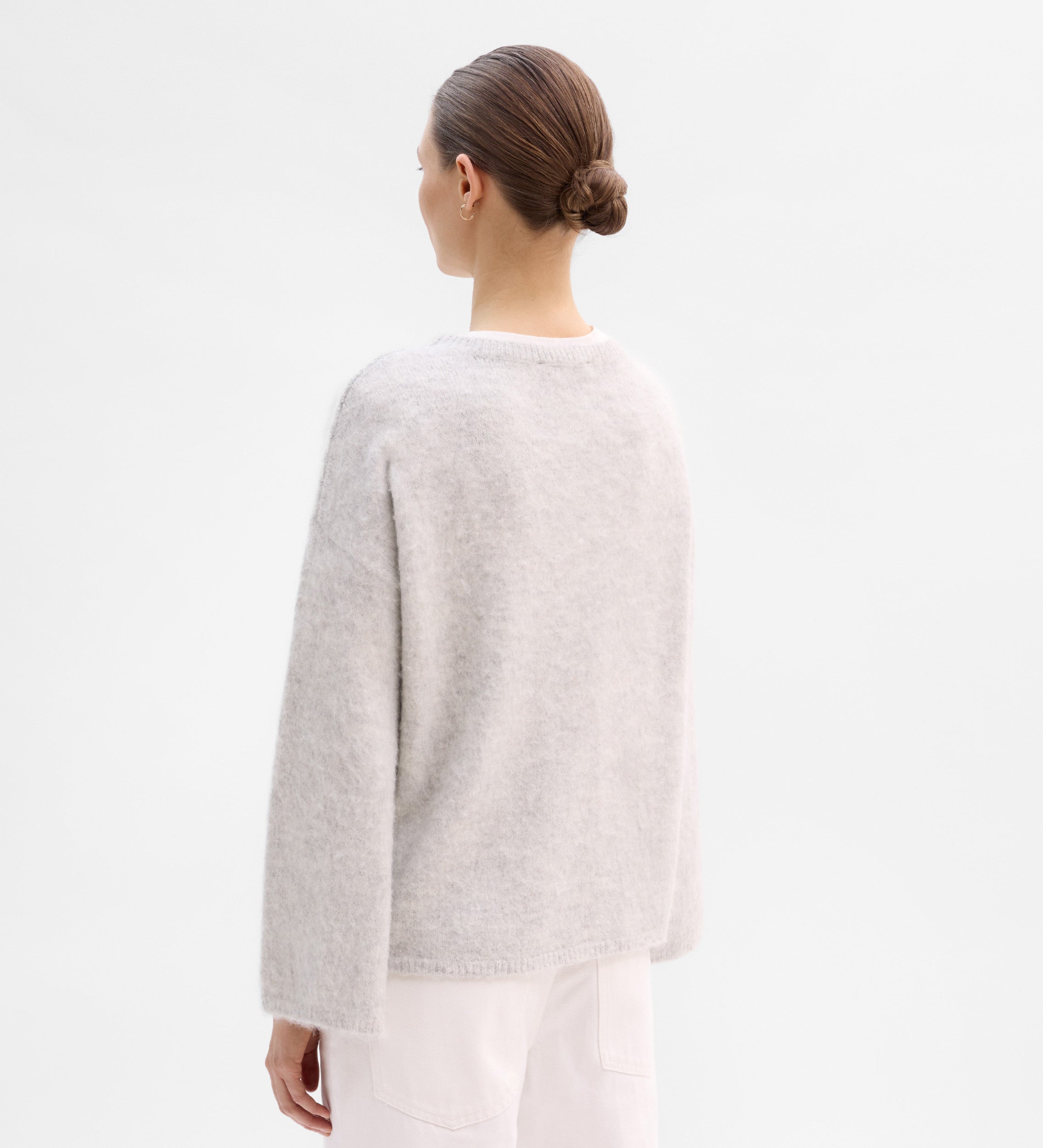 Pull en maille mixte