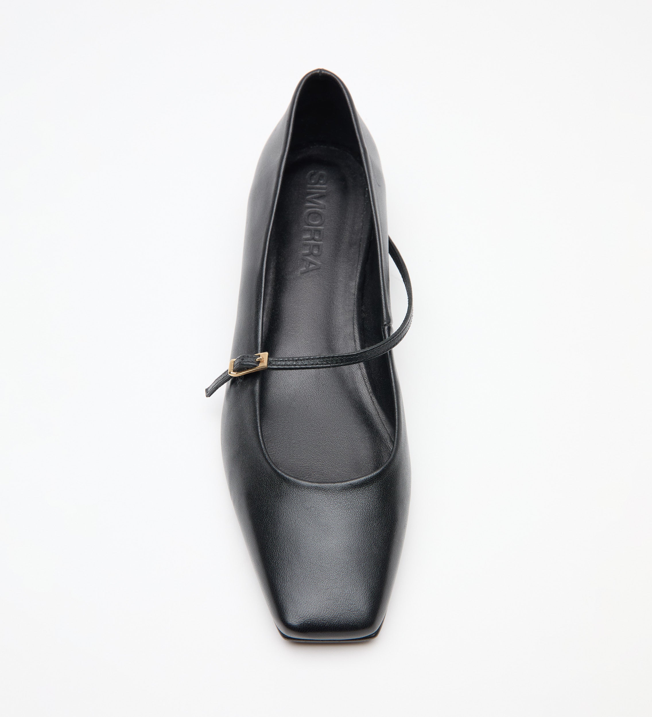 Zapato bailarina punta cuadrada