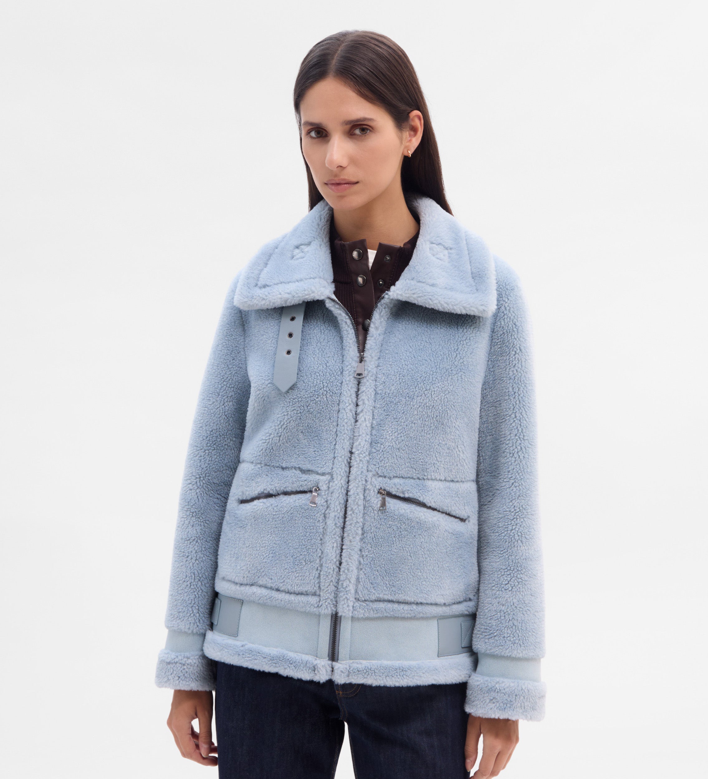 Chaquetón efecto borreguillo