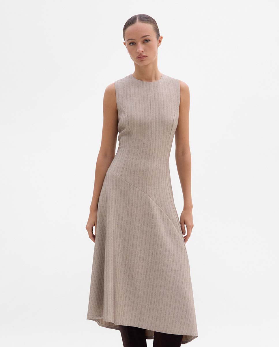 Vestido asimétrico rayas