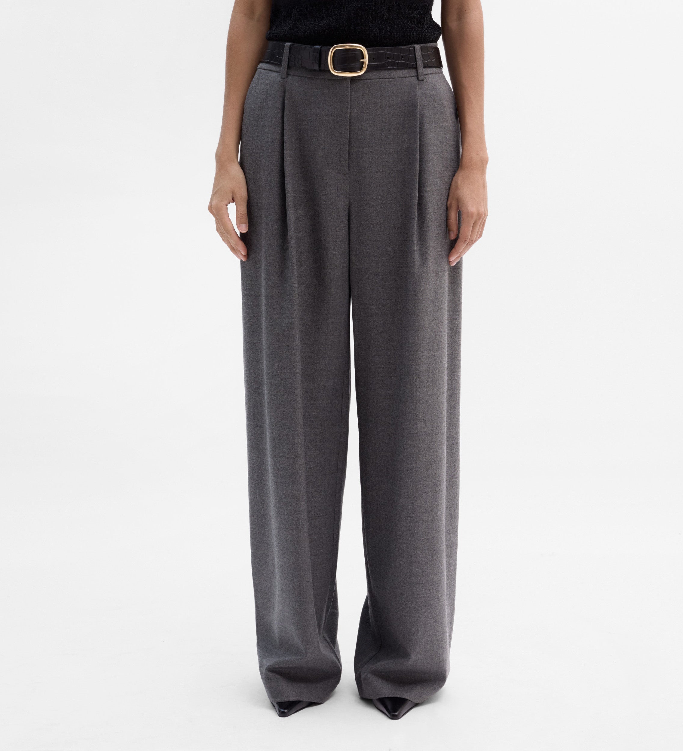 Pantalón pinzas ancho