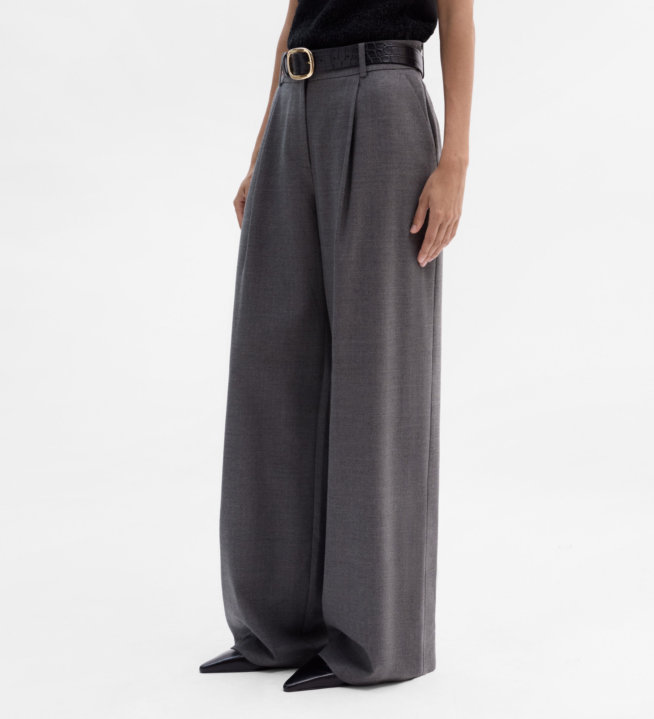 Pantalón pinzas ancho