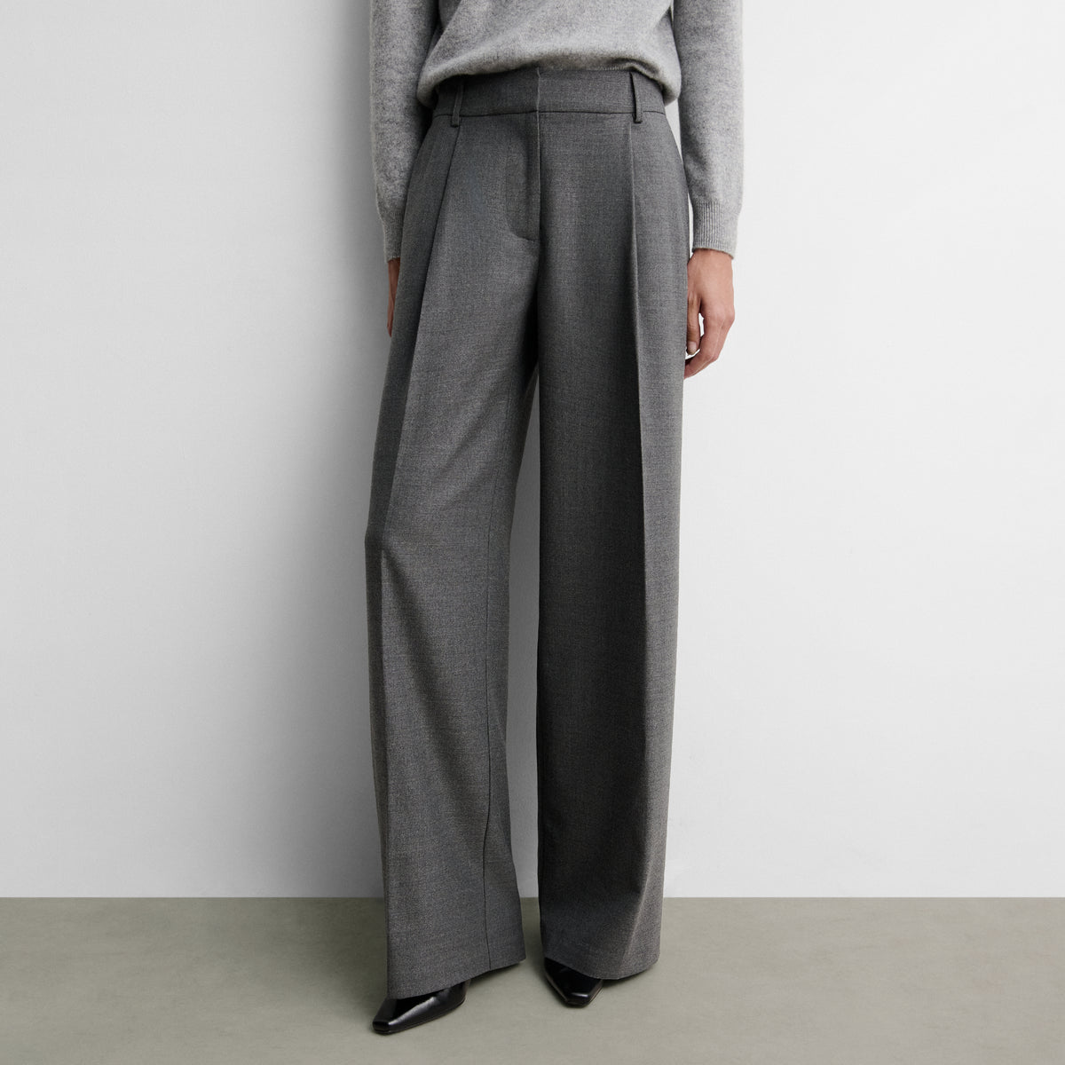Pantalon large à pinces