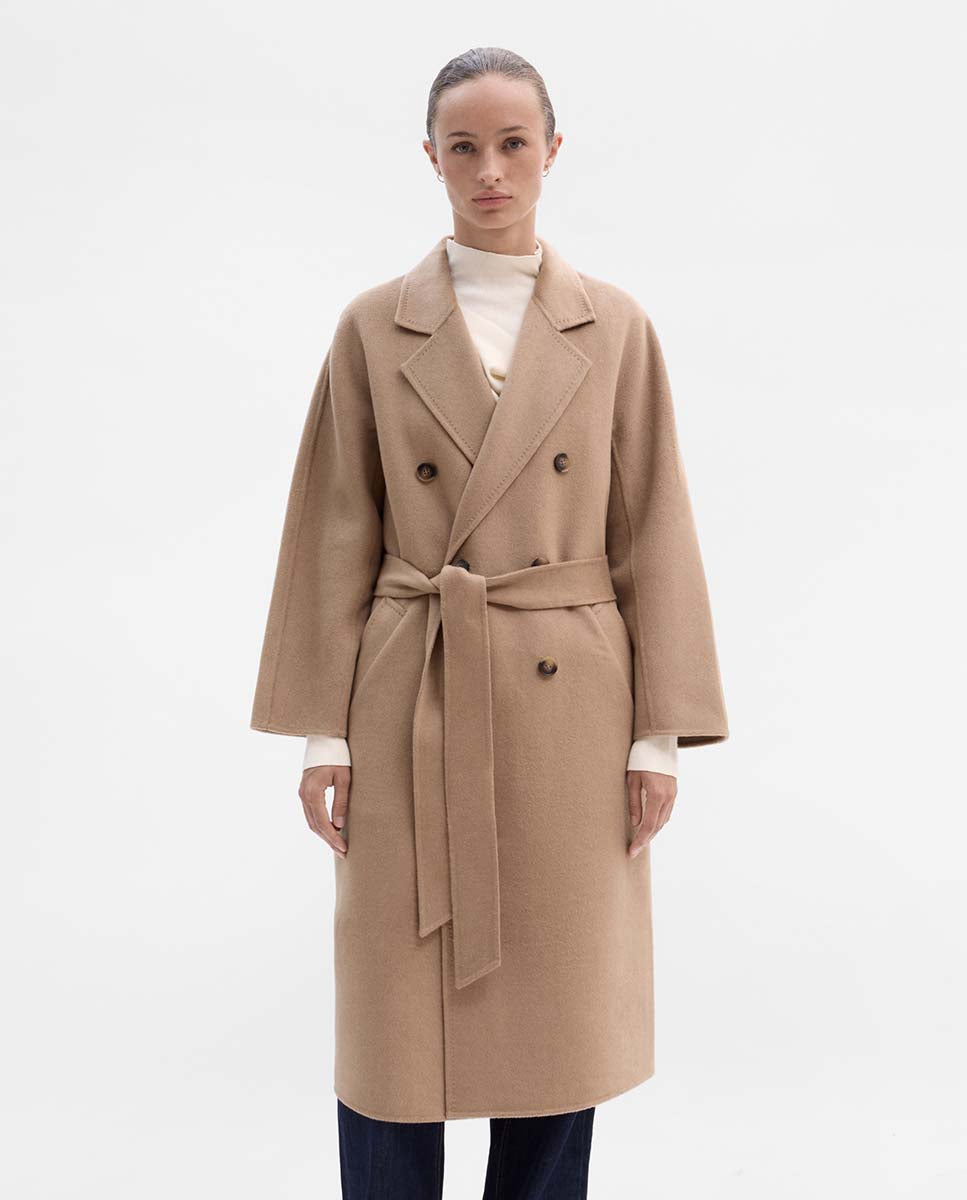 Manteau laine double boutonnage